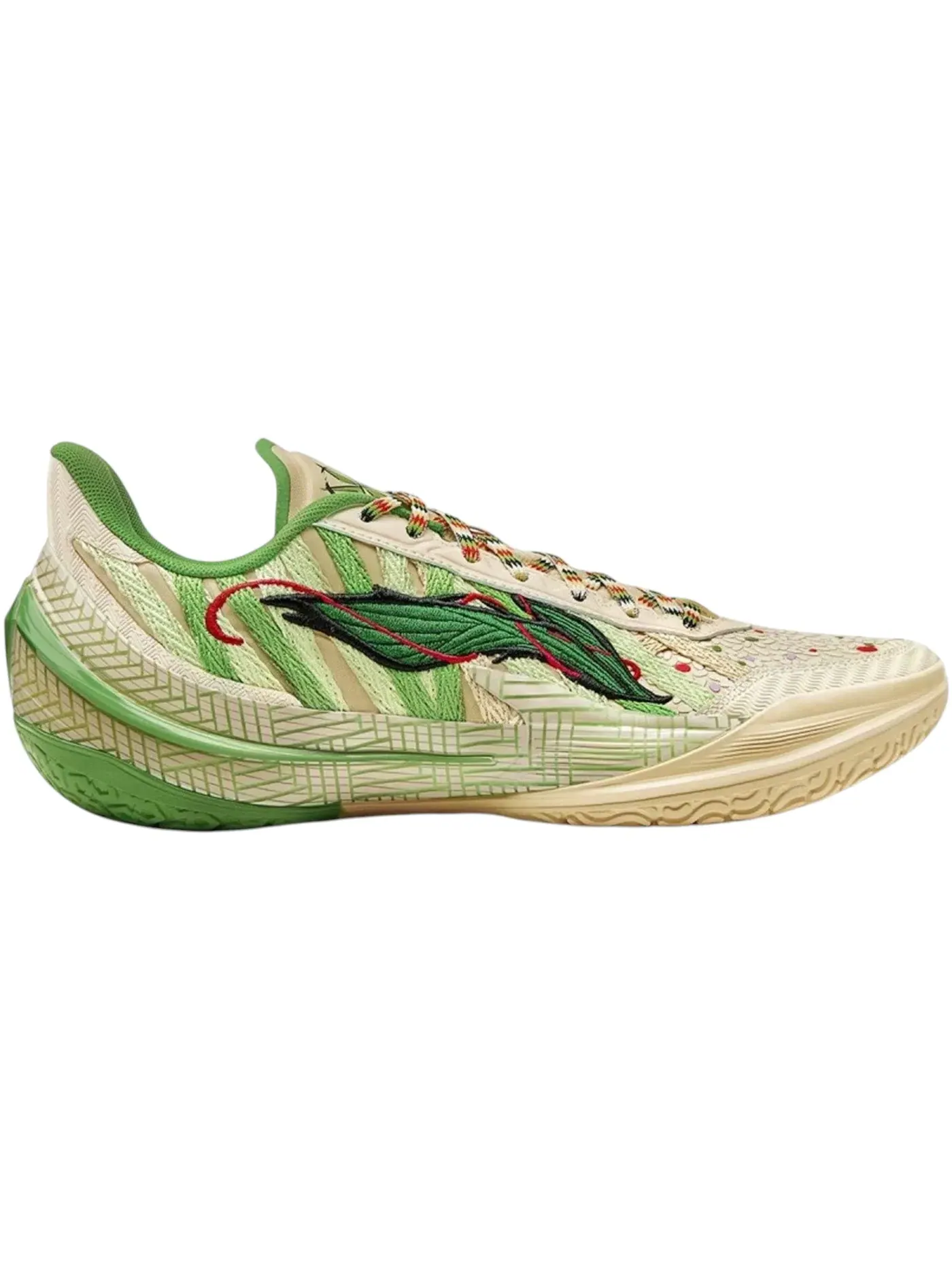 Мужские кроссовки с принтом Li-Ning Liren 5 V2 Li-Ning — изображение 1 из 1, бежевый зеленый
