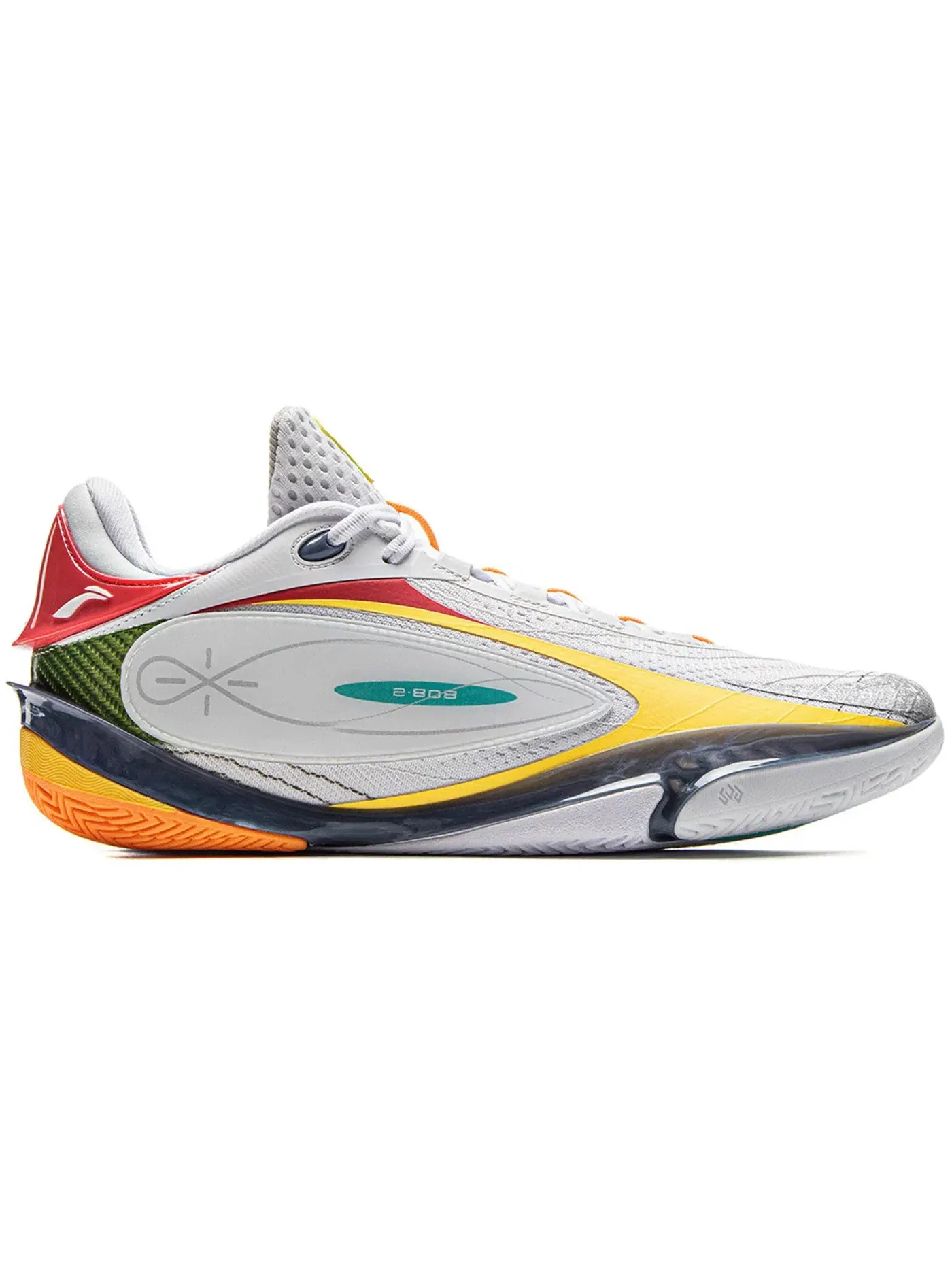 Мужские кроссовки для баскетбола Li-Ning Wade 808 5 Ultra — изображение 1 из 1, серый/красный/желтый