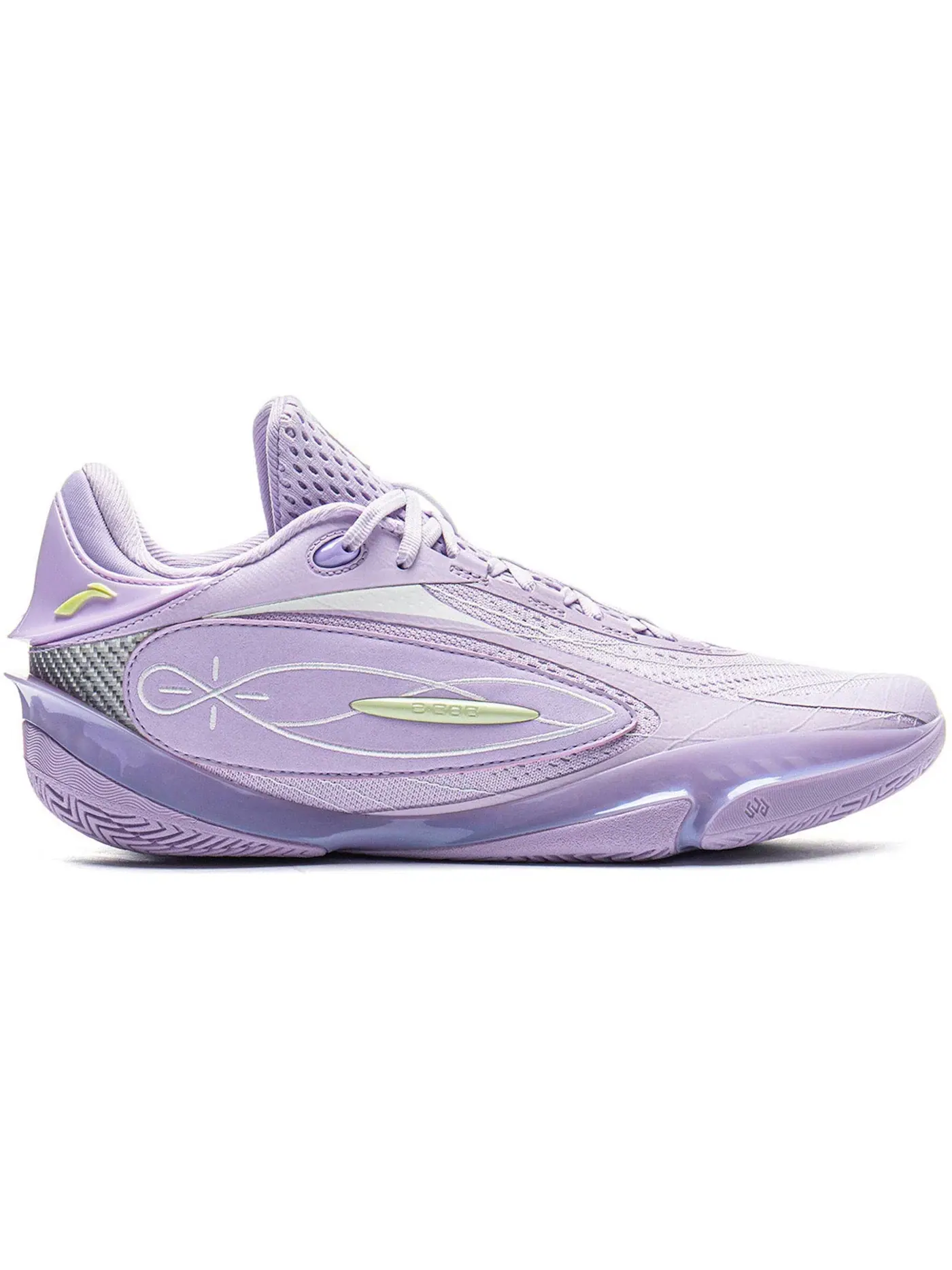 Мужские кроссовки с амортизацией Li-Ning Wade 808 5 Ultra — изображение 1 из 1, лавандовый, лаймовый