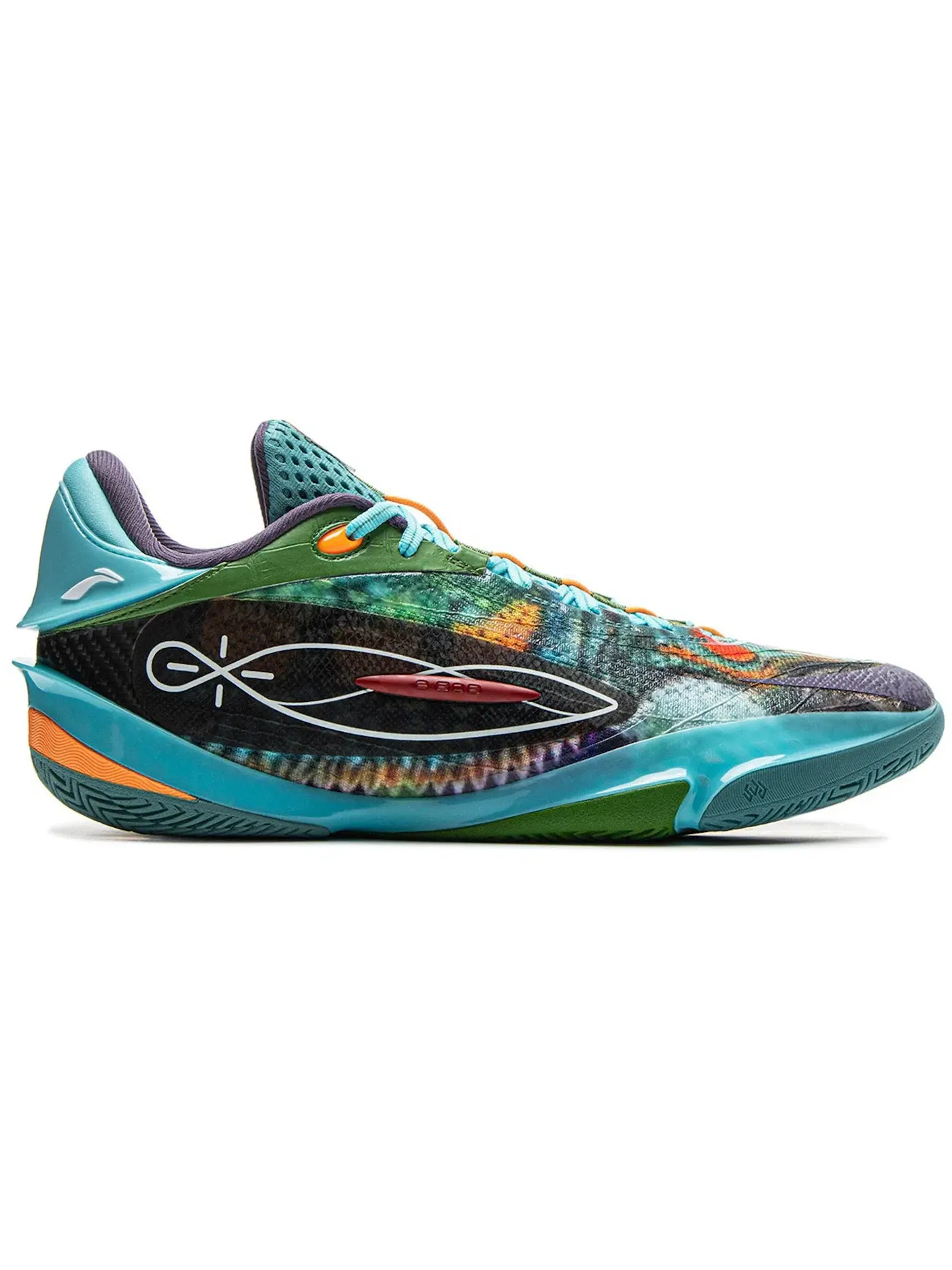 Мужские кроссовки баскетбольные Li-Ning Wade 808 5 Ultra — изображение 1 из 1, синий/оранжевый/мульти