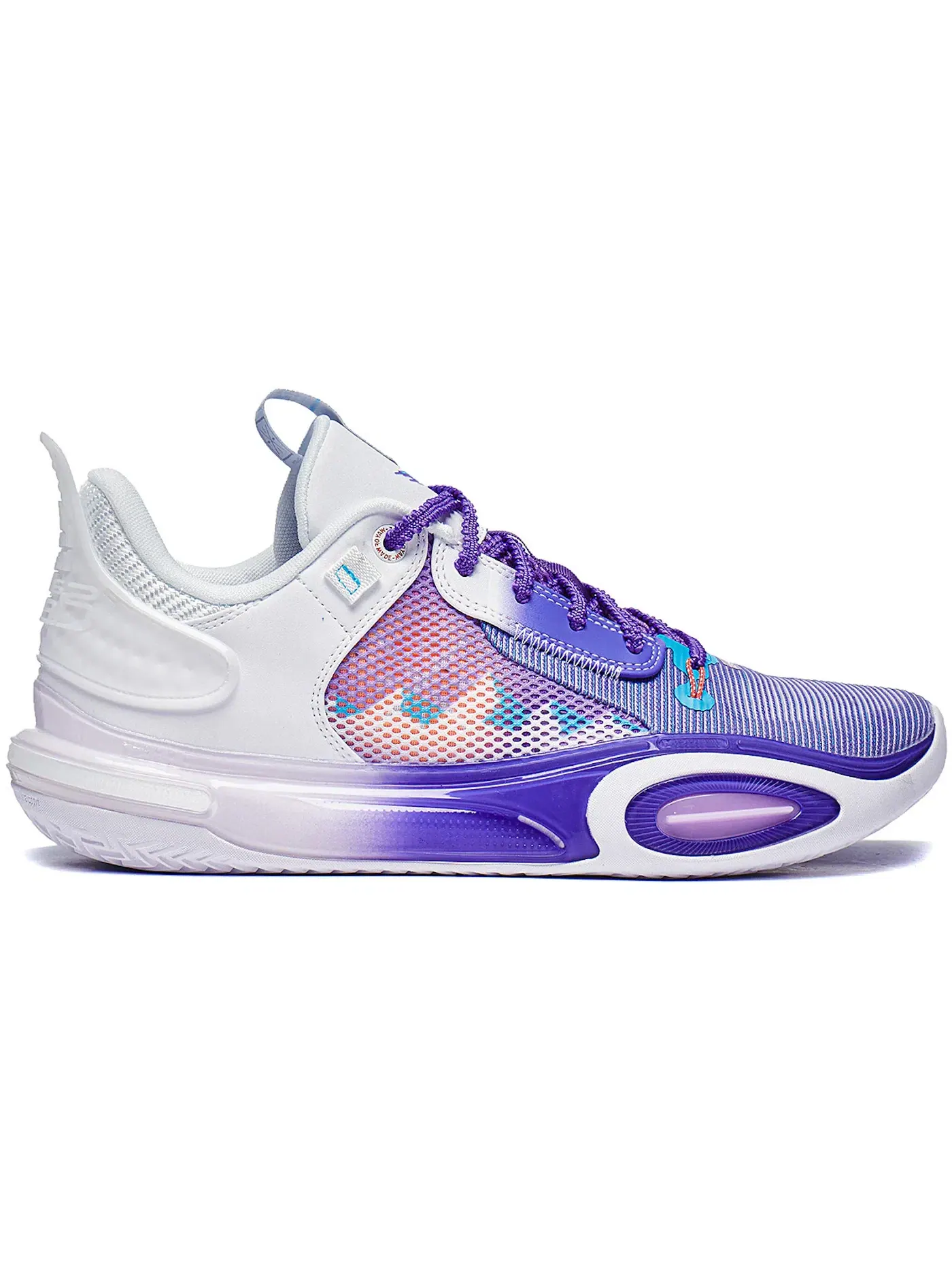 Мужские баскетбольные кроссовки с высокой посадкой Li-Ning Wade All City 11 — изображение 1 из 1, синий/фиолетовый