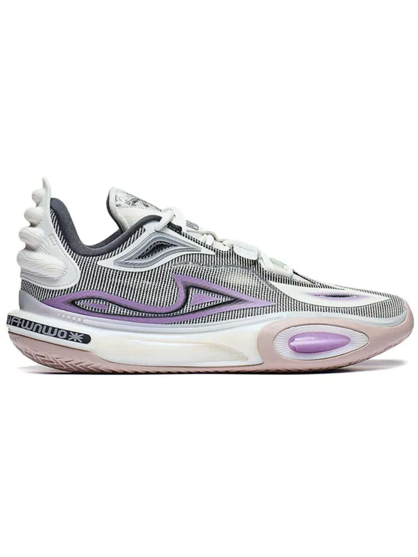 Мужские баскетбольные кроссовки Li-Ning Wade All City 11 V2 Dreamer — изображение 1 из 1, серый/фиолетовый черный