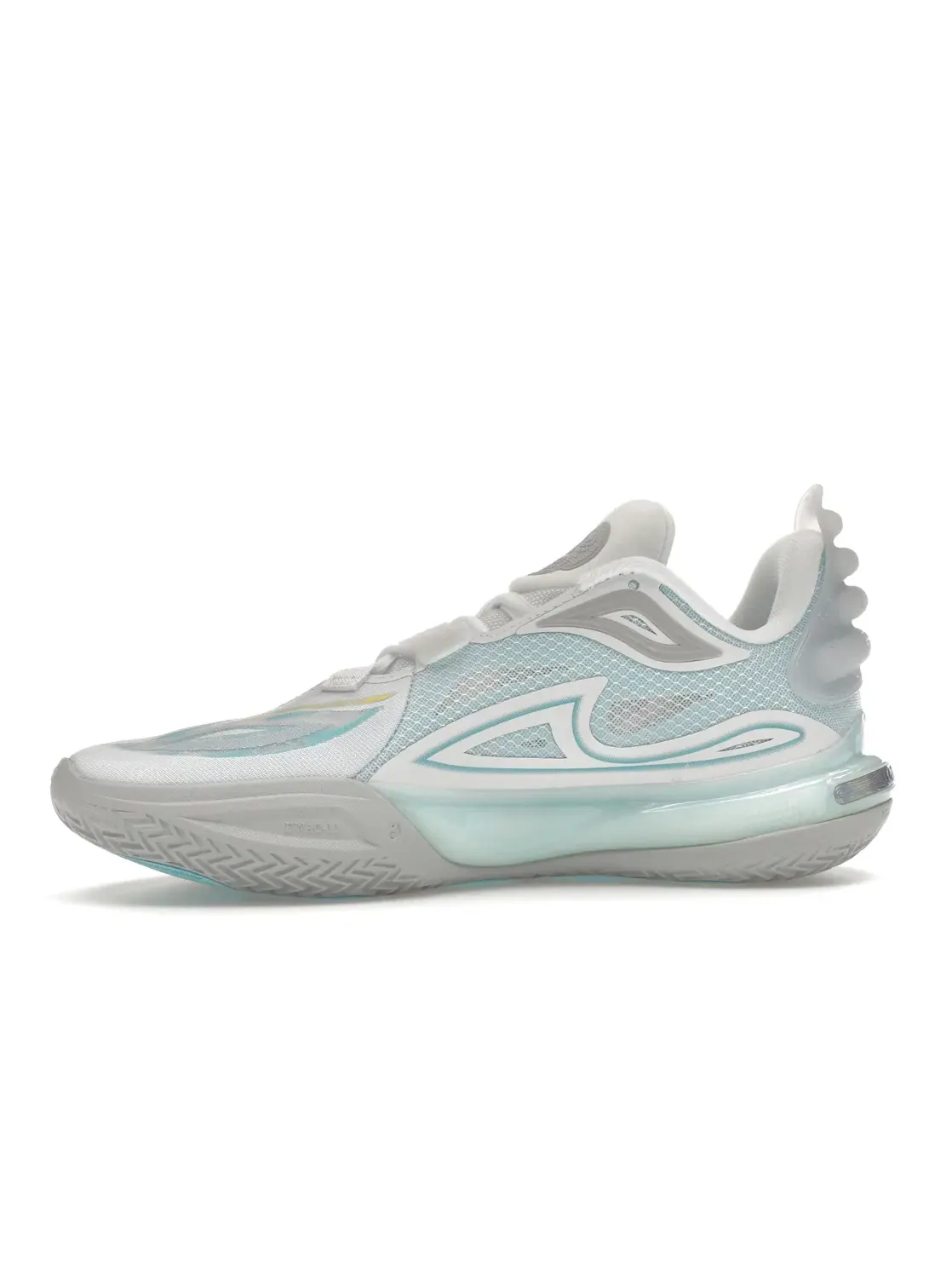 Мужские баскетбольные кроссовки с высокой подошвой Li-Ning Wade All City 11 V2 — изображение 3 из 4, белый/синий