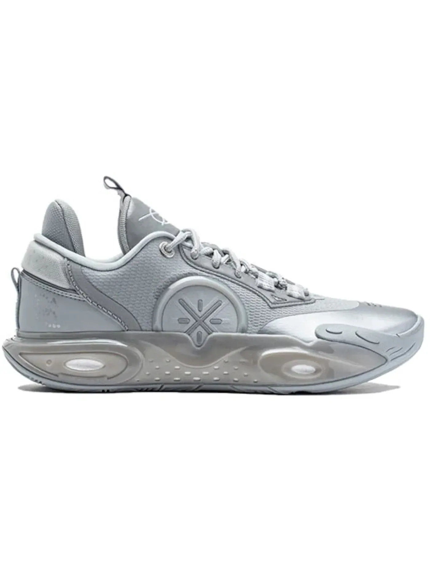 Мужские кроссовки для баскетбола Li-Ning Wade All City 12 DNA — изображение 1 из 1, серебряный