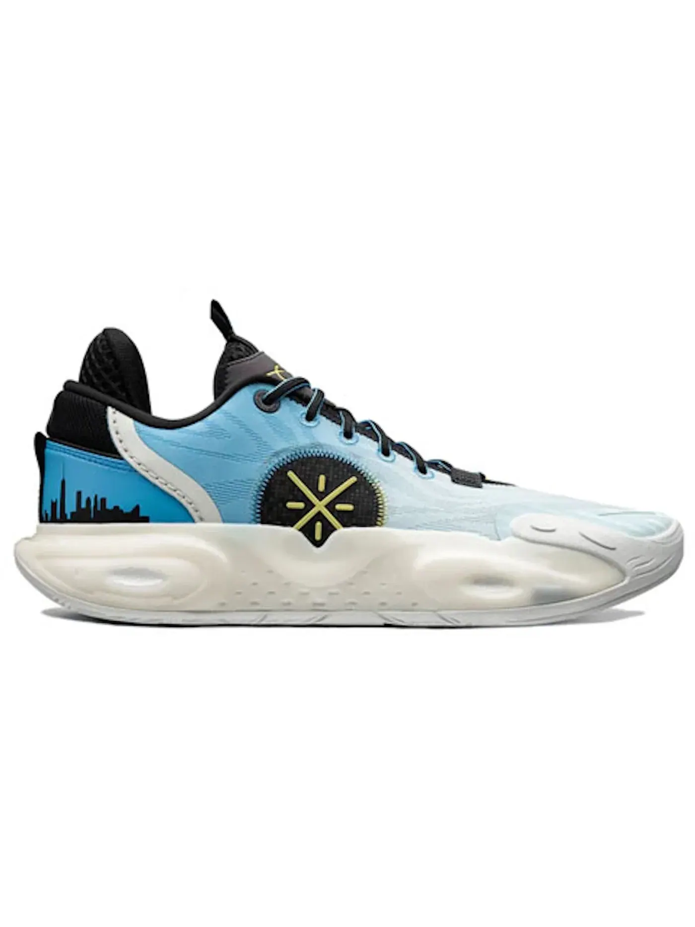 Мужские баскетбольные кроссовки Li-Ning Wade All City 12 — изображение 1 из 1, синий/белый/желтый