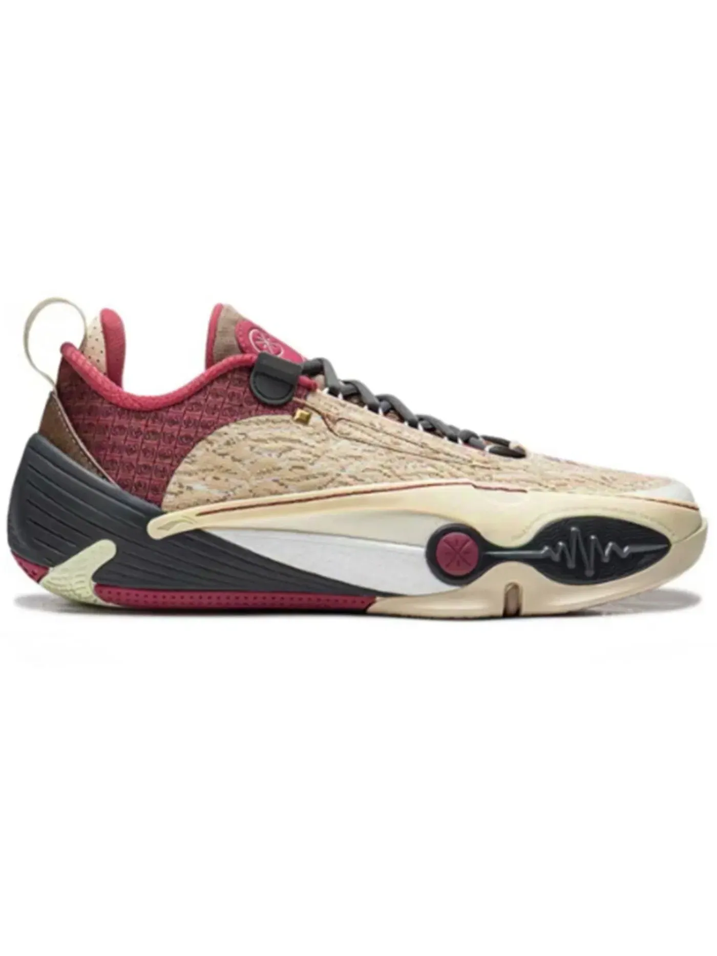 Мужские кроссовки для баскетбола Li-Ning Wade All City 14 — изображение 1 из 1, бежевый/бордовый/черный