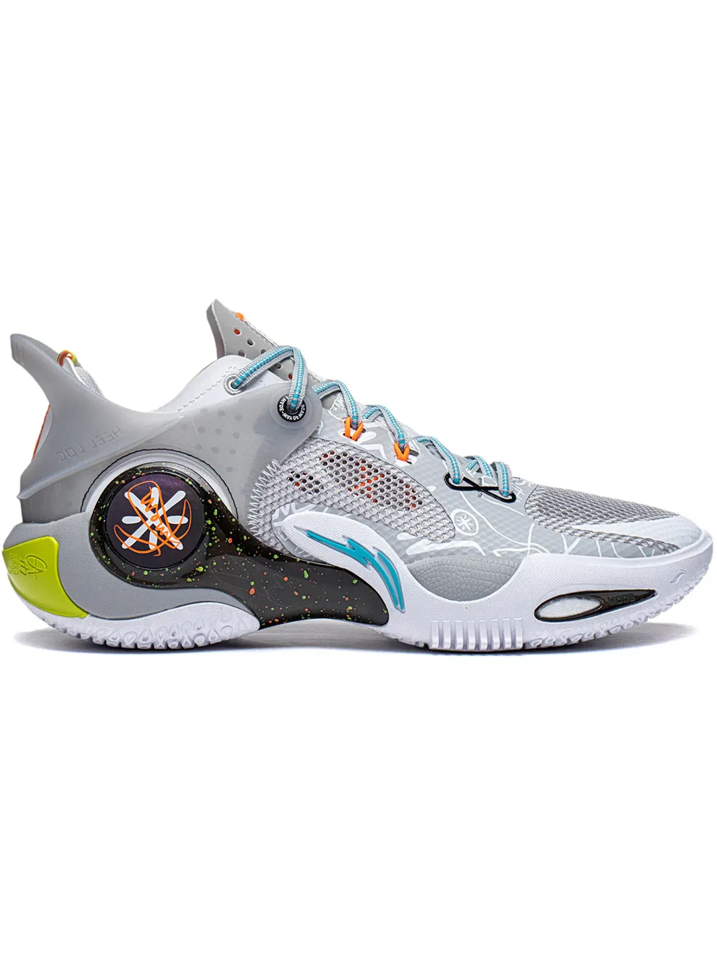 Мужские кроссовки для баскетбола Li-Ning Wade Fission 8 SE — изображение 1 из 1, серый/черный