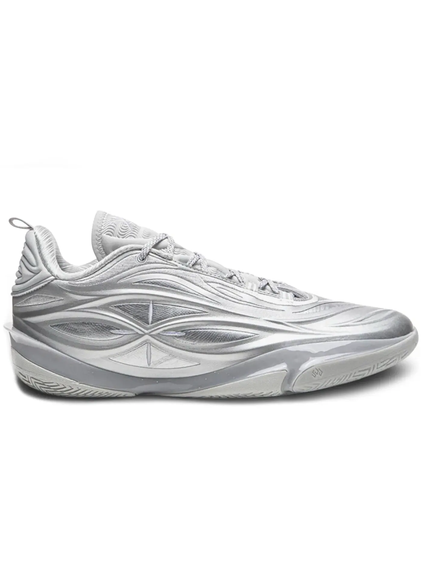 Мужские баскетбольные кроссовки без шнуровки Li-Ning Wade of Wade 808 5 Ultra V2 — изображение 1 из 1, серебристый/серый