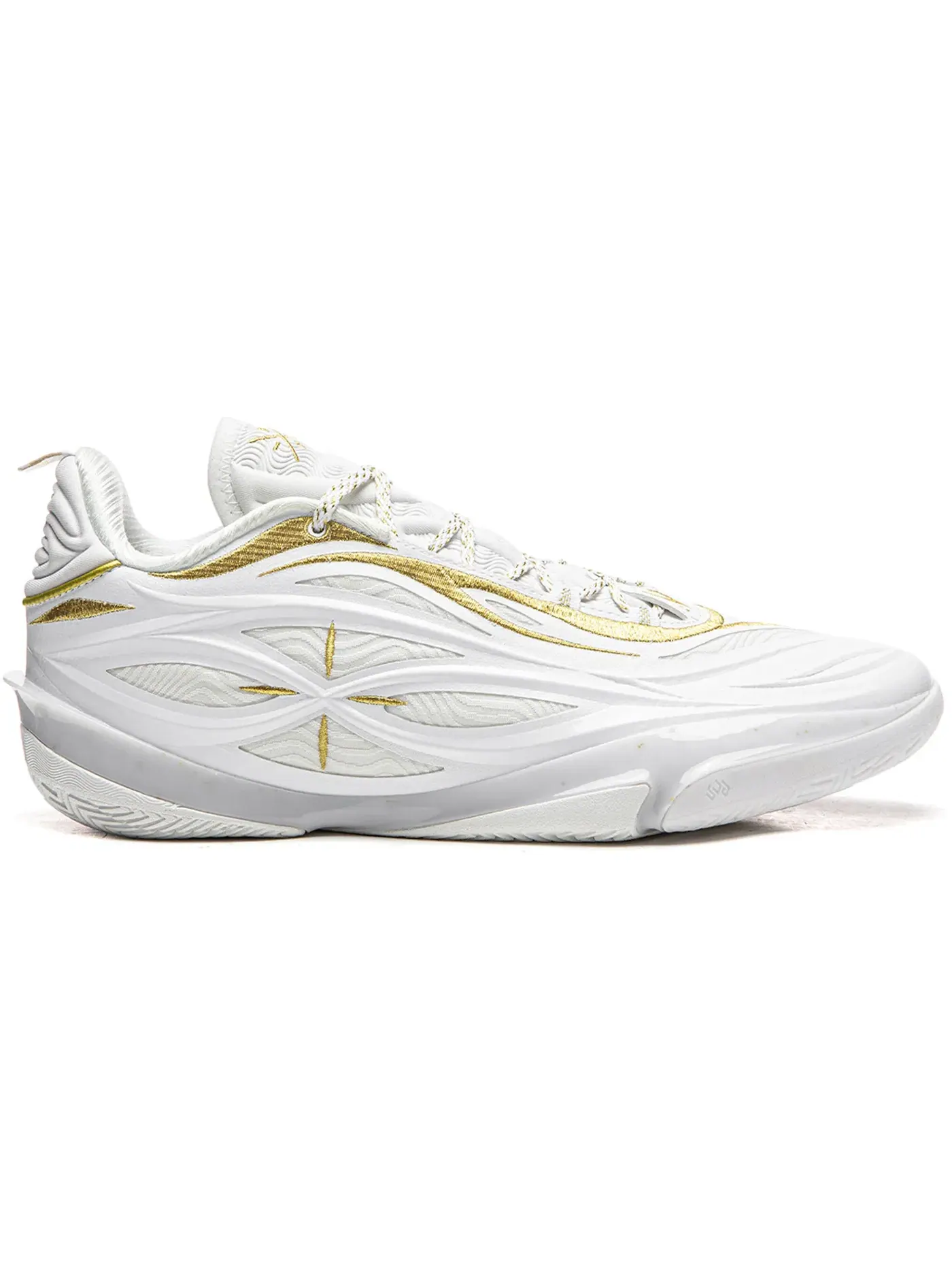 Мужские кроссовки для баскетбола Li-Ning Wade of Wade 808 5 Ultra V2 — изображение 1 из 1, белый/золотистый