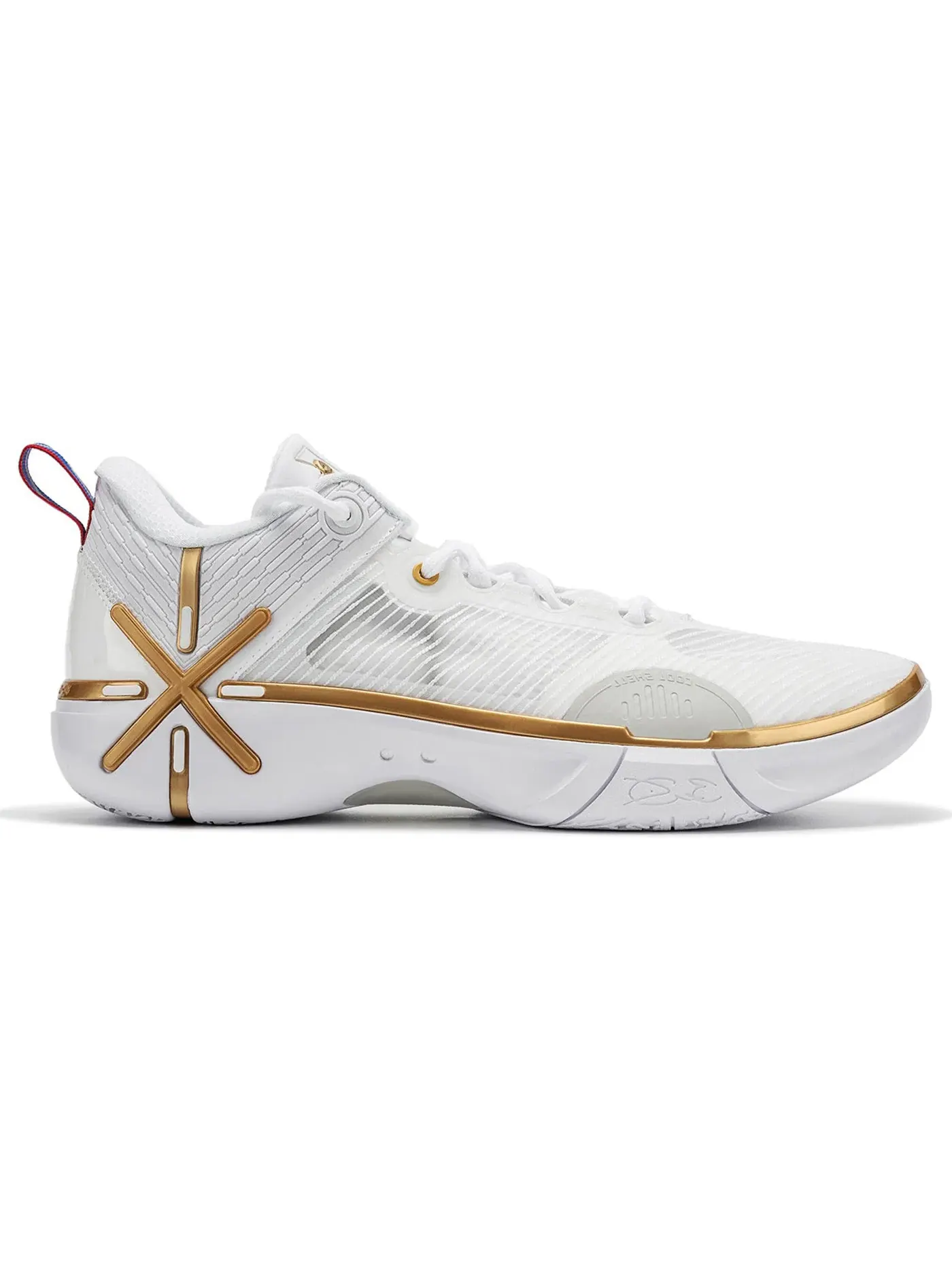Мужские кроссовки для баскетбола Li-Ning Wade Shadow 6 V2 — изображение 1 из 1, белый/золотистый