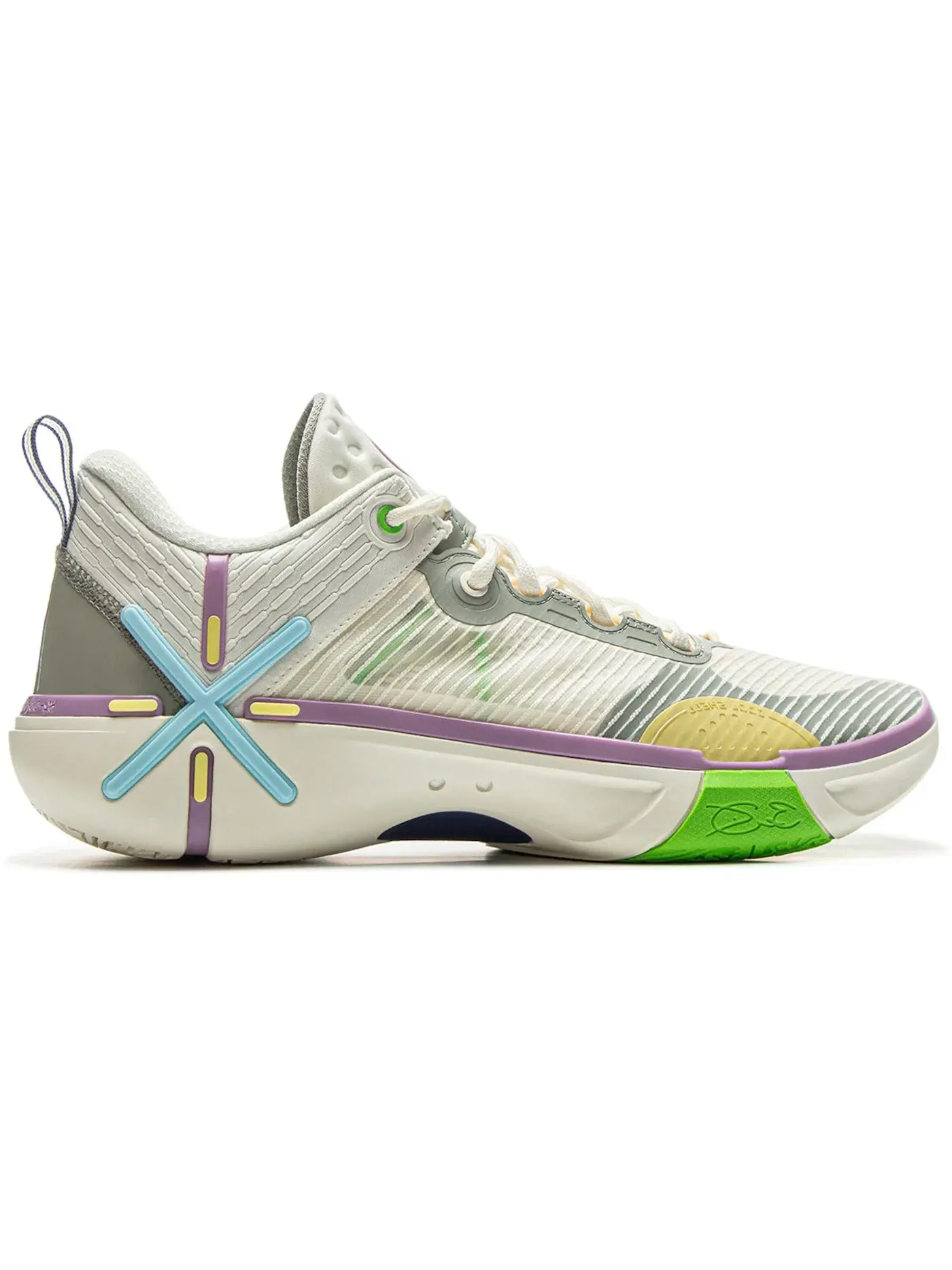 Мужские кроссовки с принтом Li-Ning Wade Shadow 6 V2 — изображение 1 из 1, белый//серый