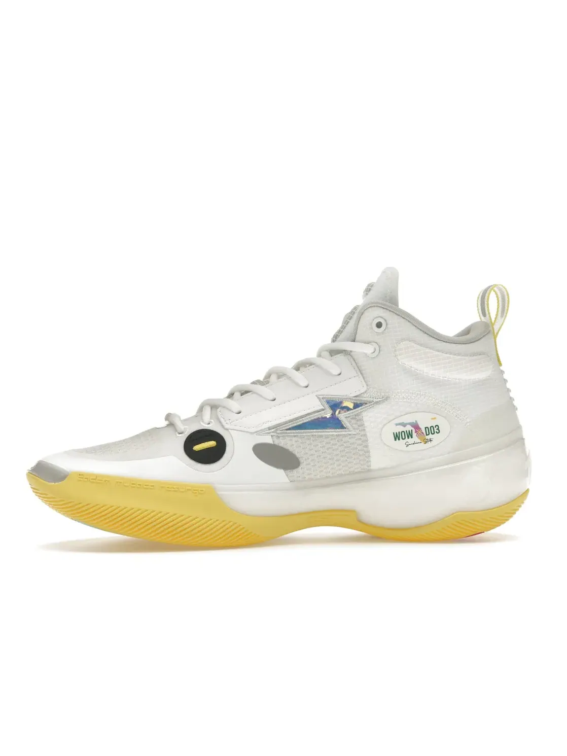 Мужские кроссовки для баскетбола Li-Ning Way of Wade 10 — изображение 3 из 4, белый/розовый/желтый