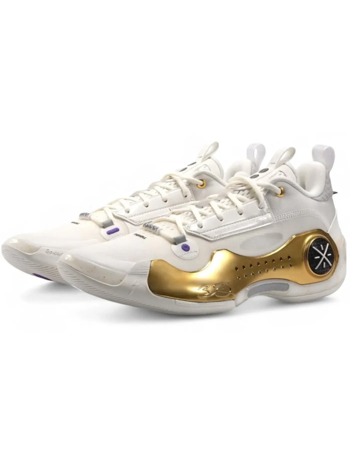 Мужские баскетбольные кроссовки Li-Ning Way of Wade 10 — изображение 1 из 1, белый/золотистый