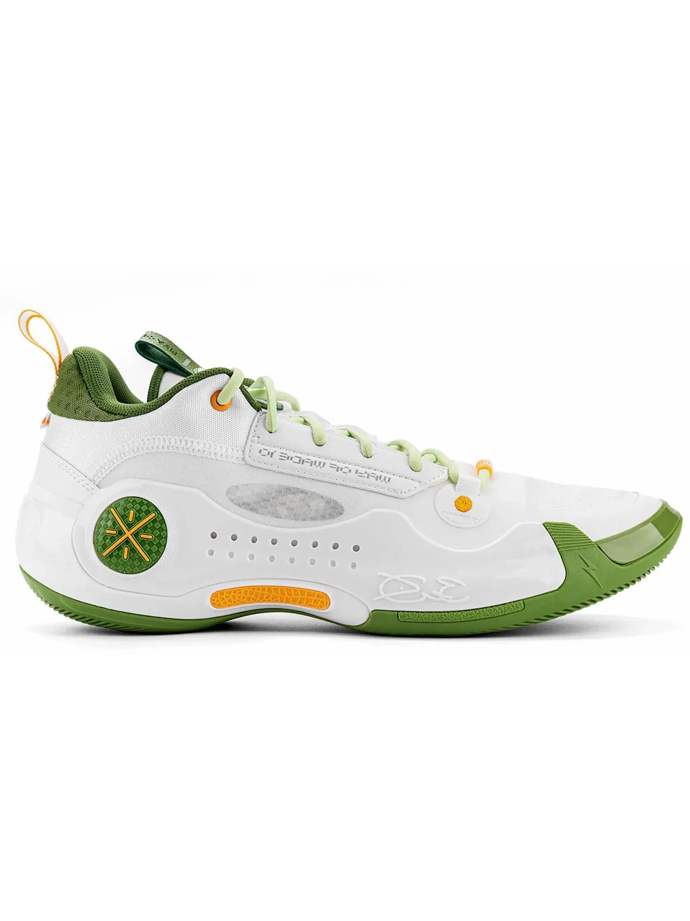 Мужские кроссовки баскетбольные Li-Ning Way of Wade 10 Low — изображение 1 из 1, белый/зеленый/желтый