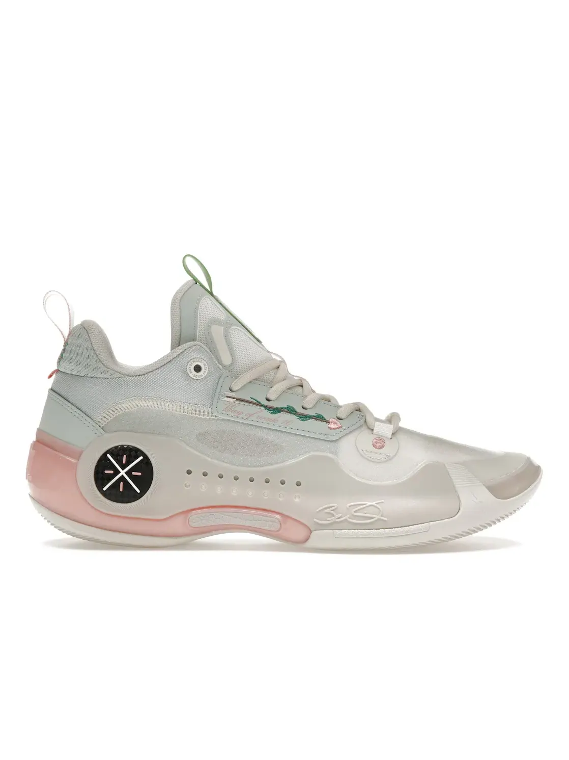 Мужские кроссовки с контрастным дизайном Li-Ning Way of Wade 10 Low — изображение 1 из 4, серый//розовый