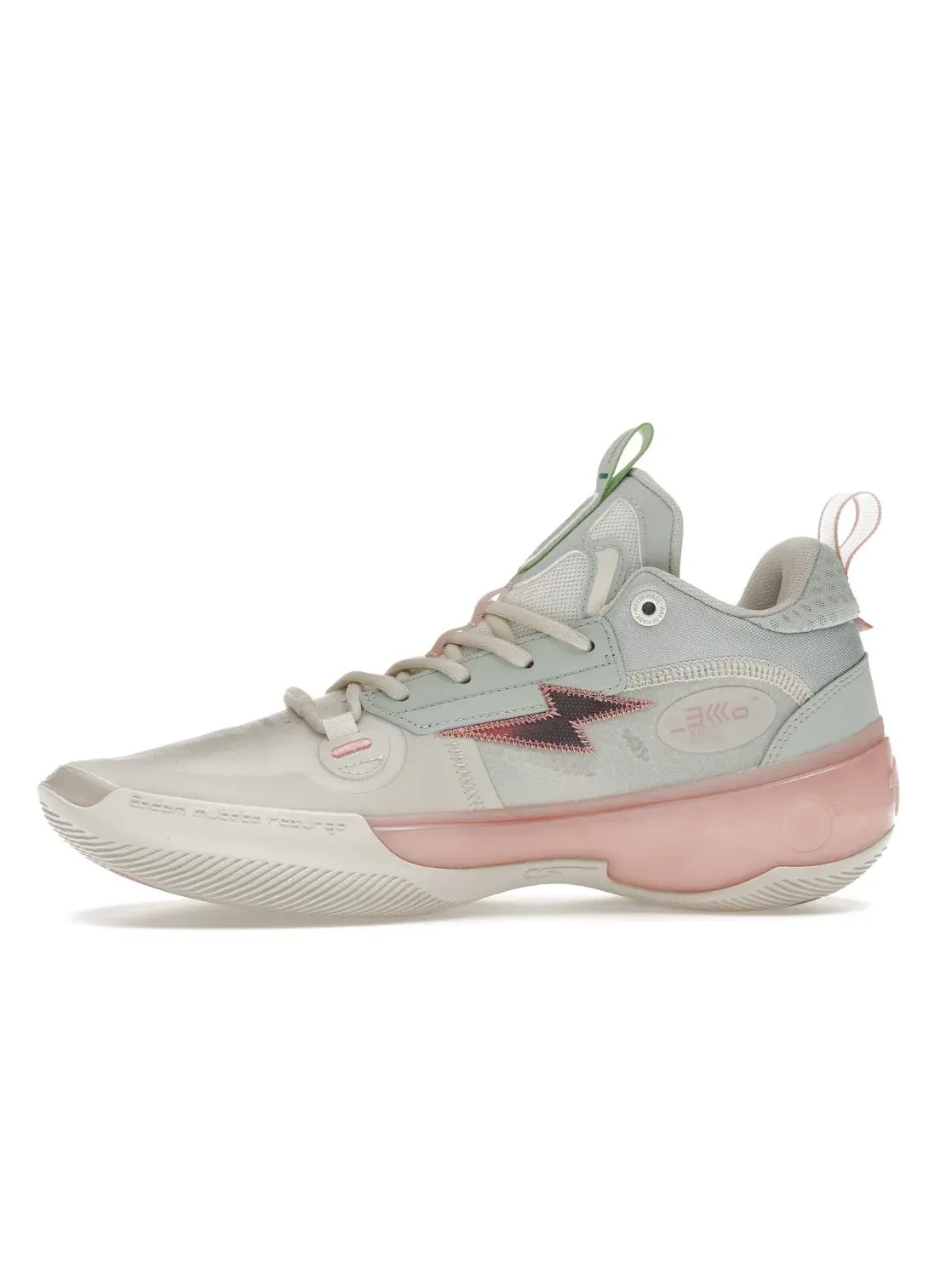 Мужские кроссовки с контрастным дизайном Li-Ning Way of Wade 10 Low — изображение 3 из 4, серый//розовый