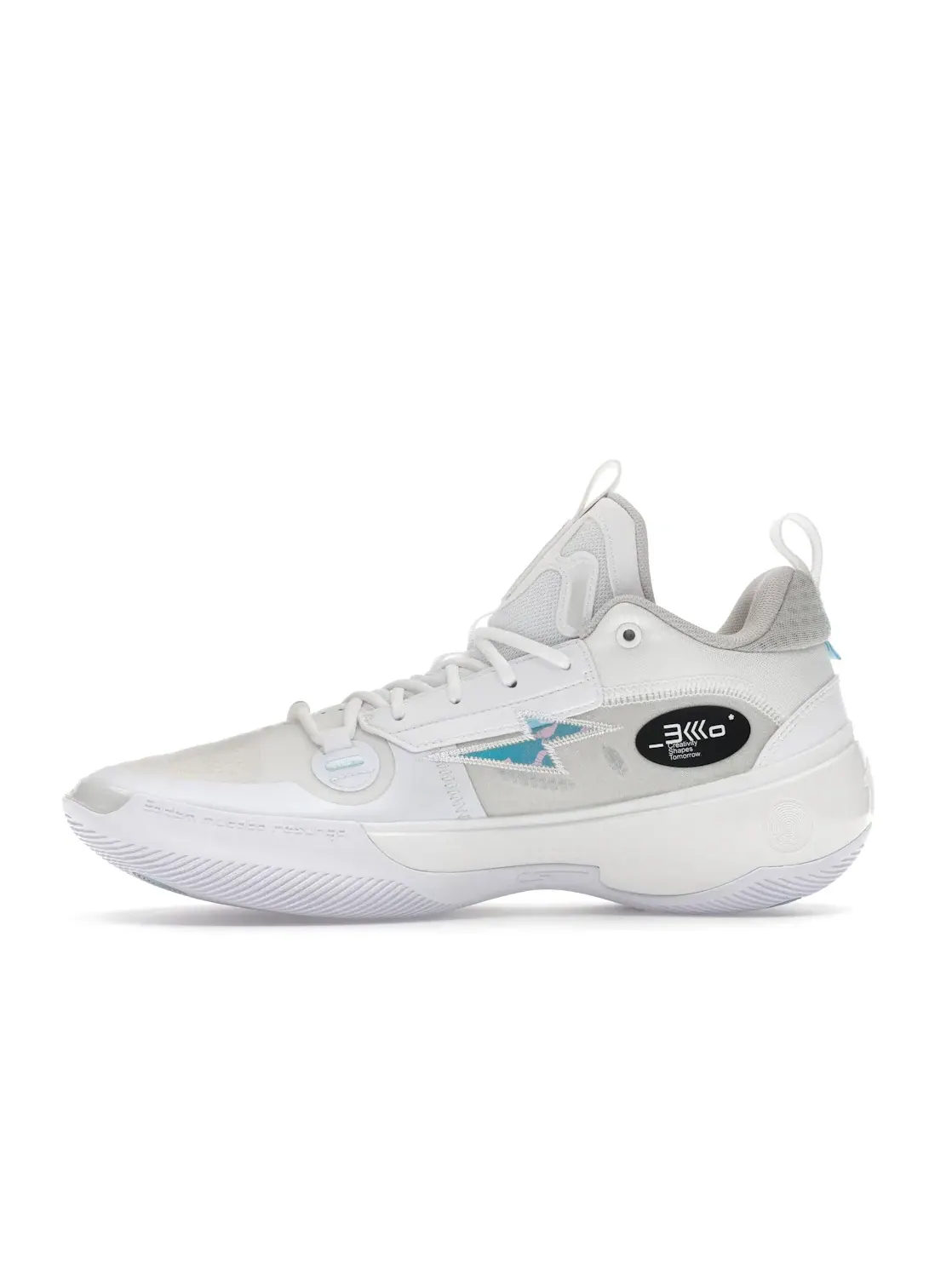 Мужские баскетбольные кроссовки с низким профилем Li-Ning Way of Wade 10 Low — изображение 3 из 4, белый/белый