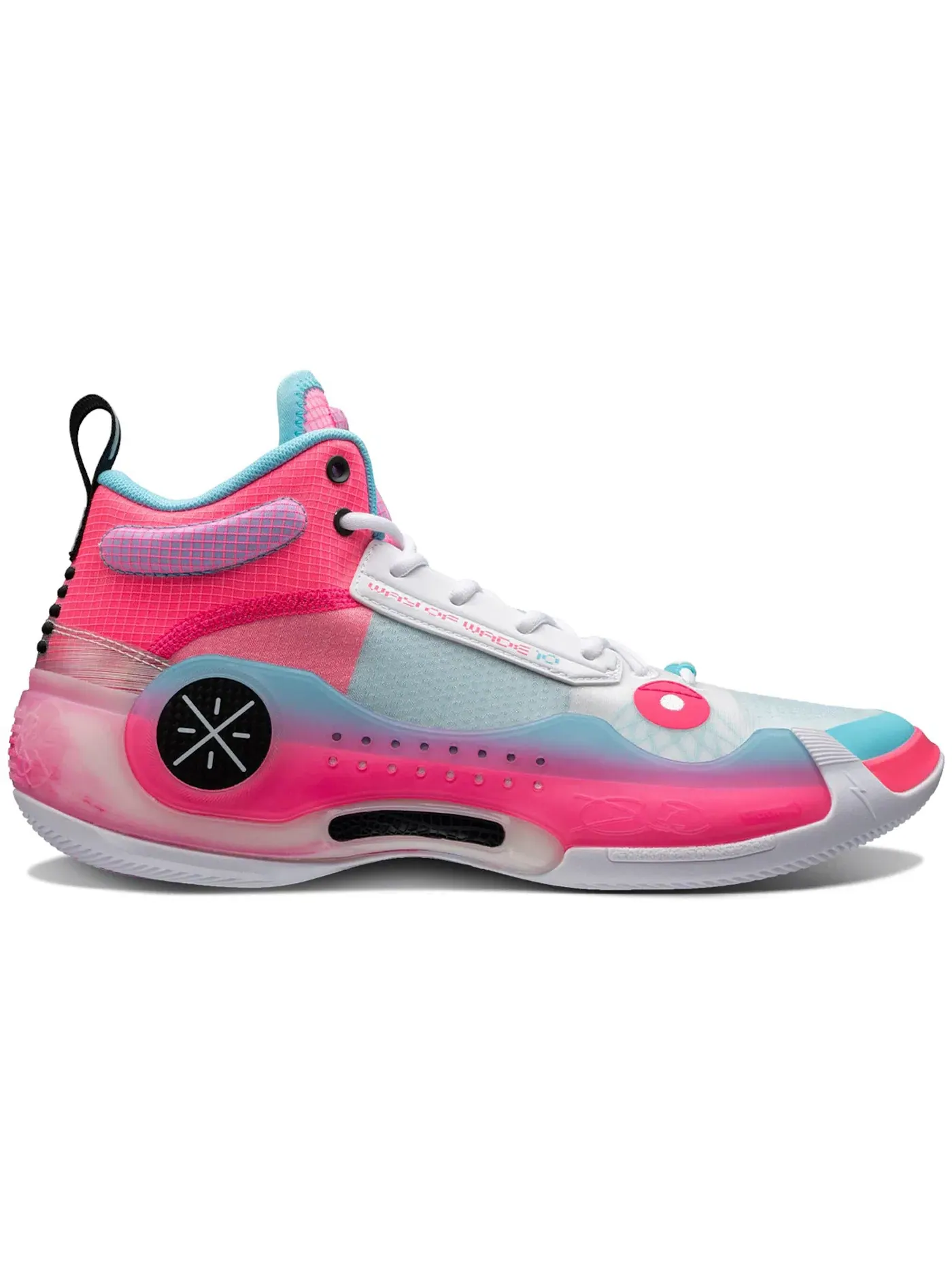 Мужские кроссовки для баскетбола с принтом Li-Ning Way of Wade 10 — изображение 1 из 1, розовый/белый/синий