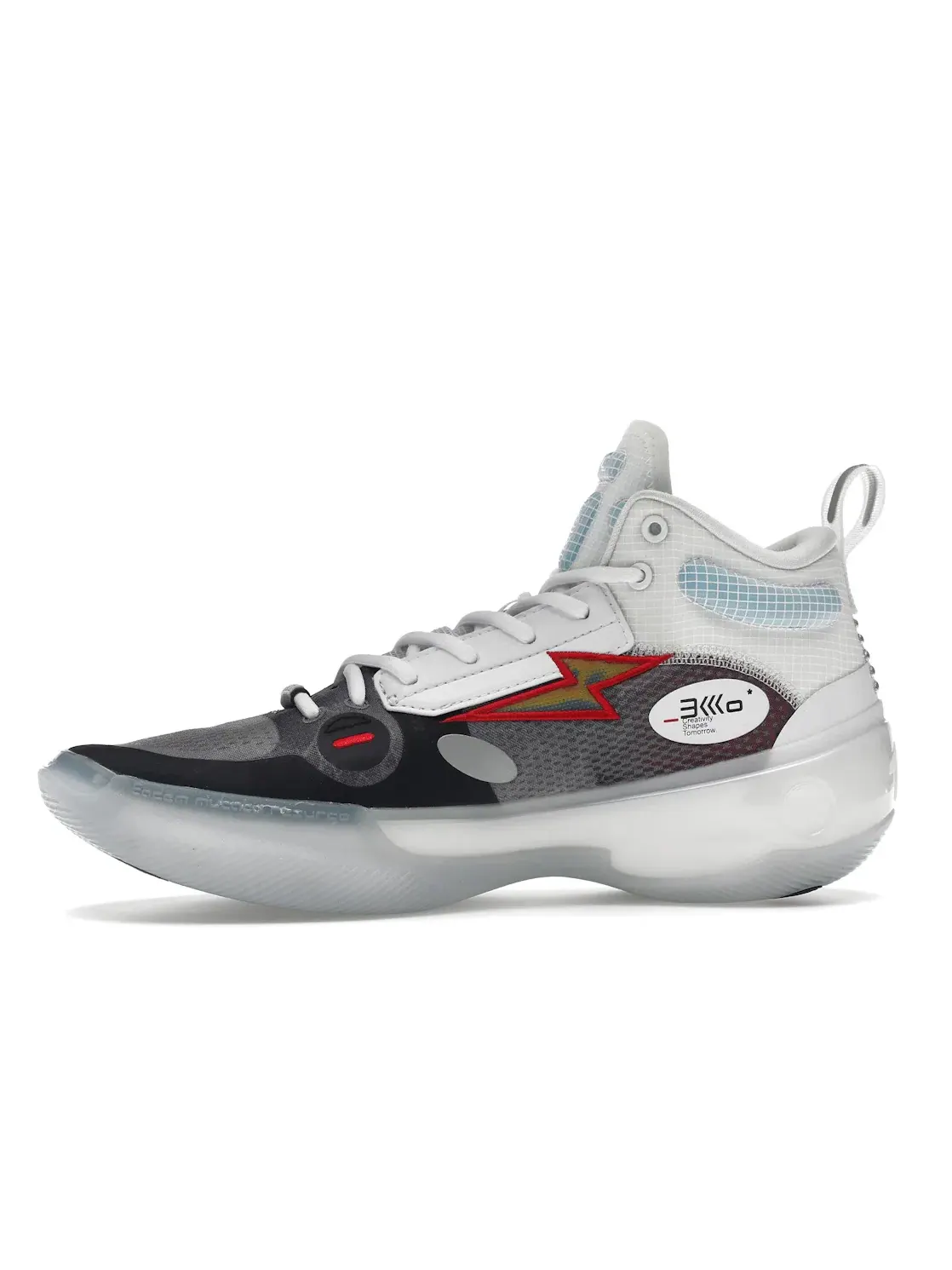 Мужские баскетбольные кроссовки Li-Ning Way of Wade 10 — изображение 3 из 4, серый/белый/синий