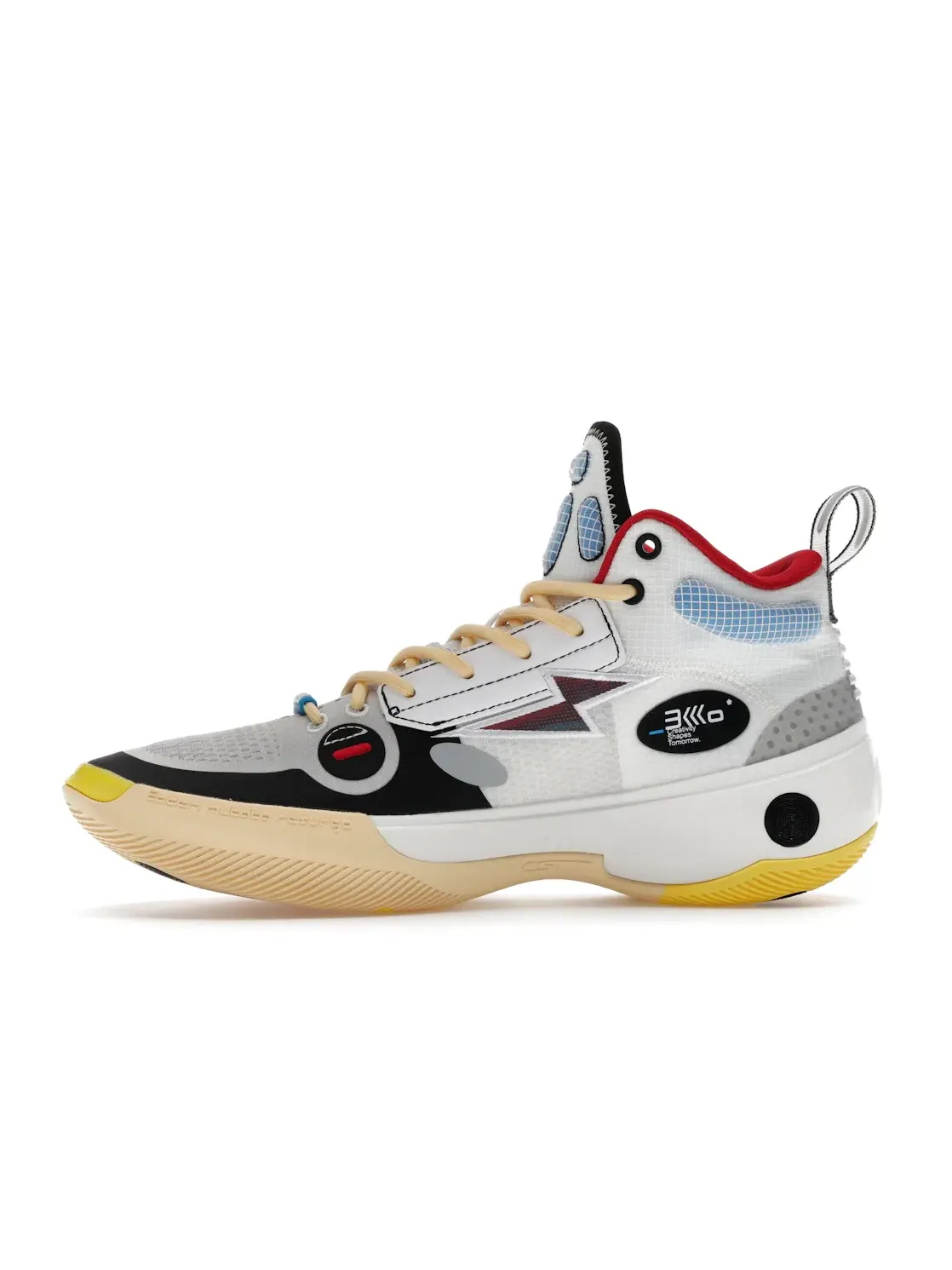 Мужские кроссовки для баскетбола Li-Ning Way of Wade 10 — изображение 3 из 4, белый/черный/красный