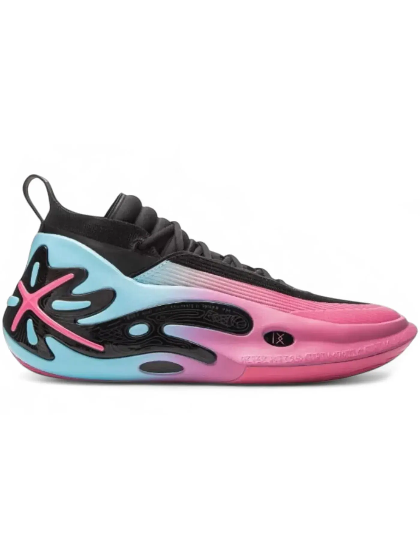 Мужские кроссовки с принтом Li-Ning Way of Wade 11 — изображение 1 из 1, черный/синий/розовый