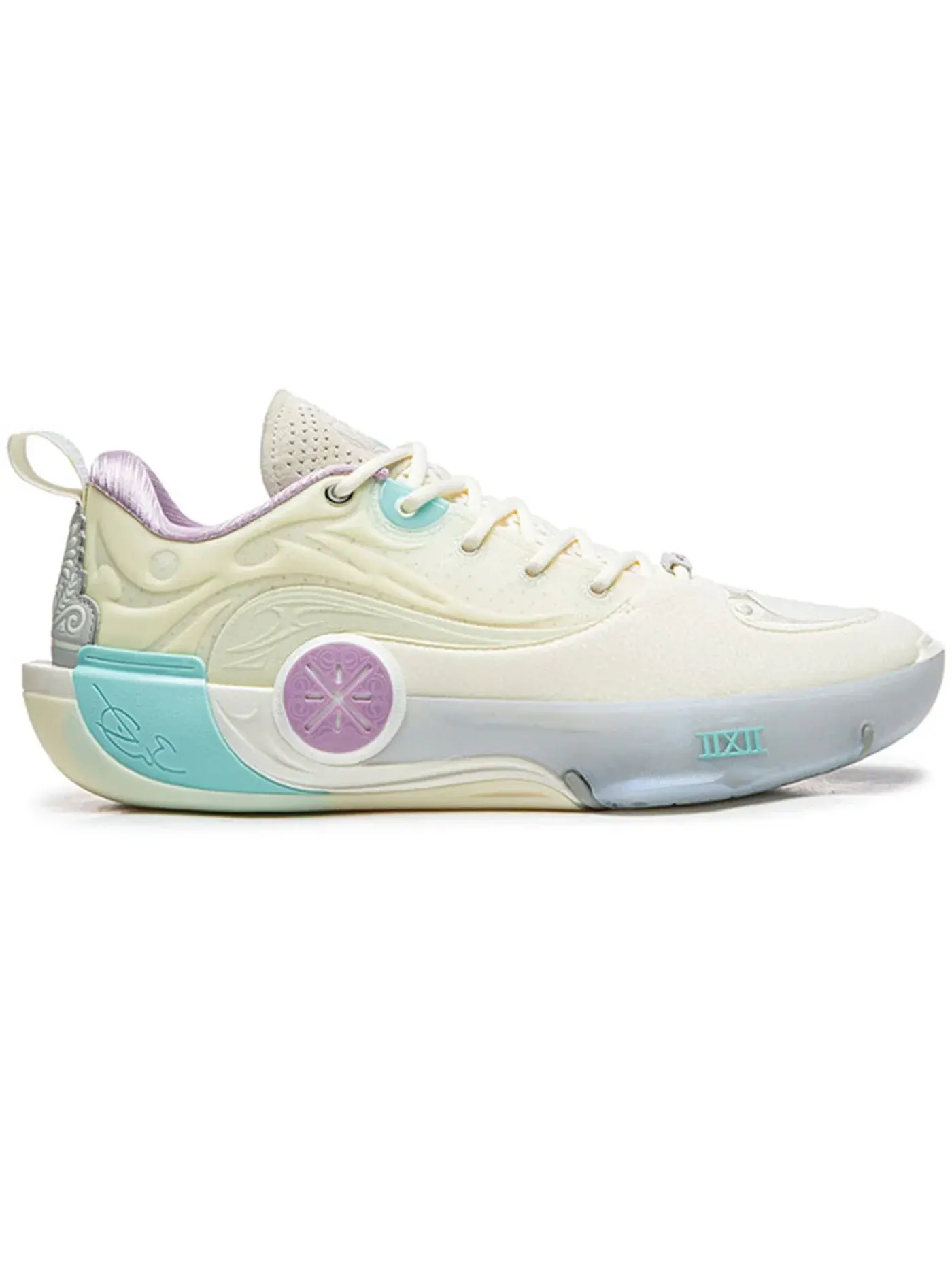 Мужские баскетбольные кроссовки с принтом Way of Wade 12 Li-Ning — изображение 1 из 1, белый//светлый синий