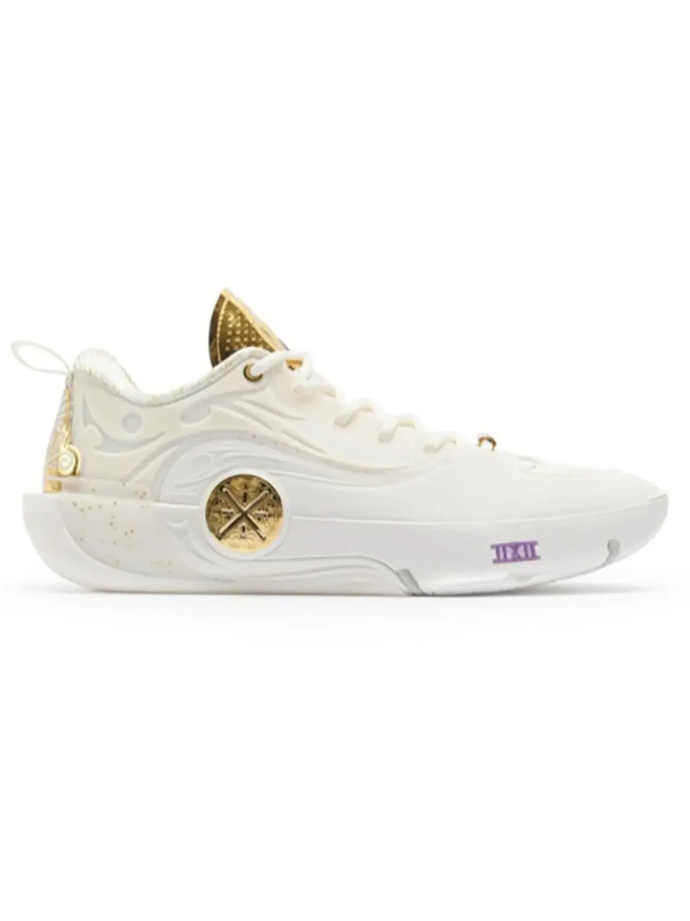 Мужские кроссовки для баскетбола Li-Ning Way of Wade 12 Golden Series — изображение 1 из 1, белый/золотистый