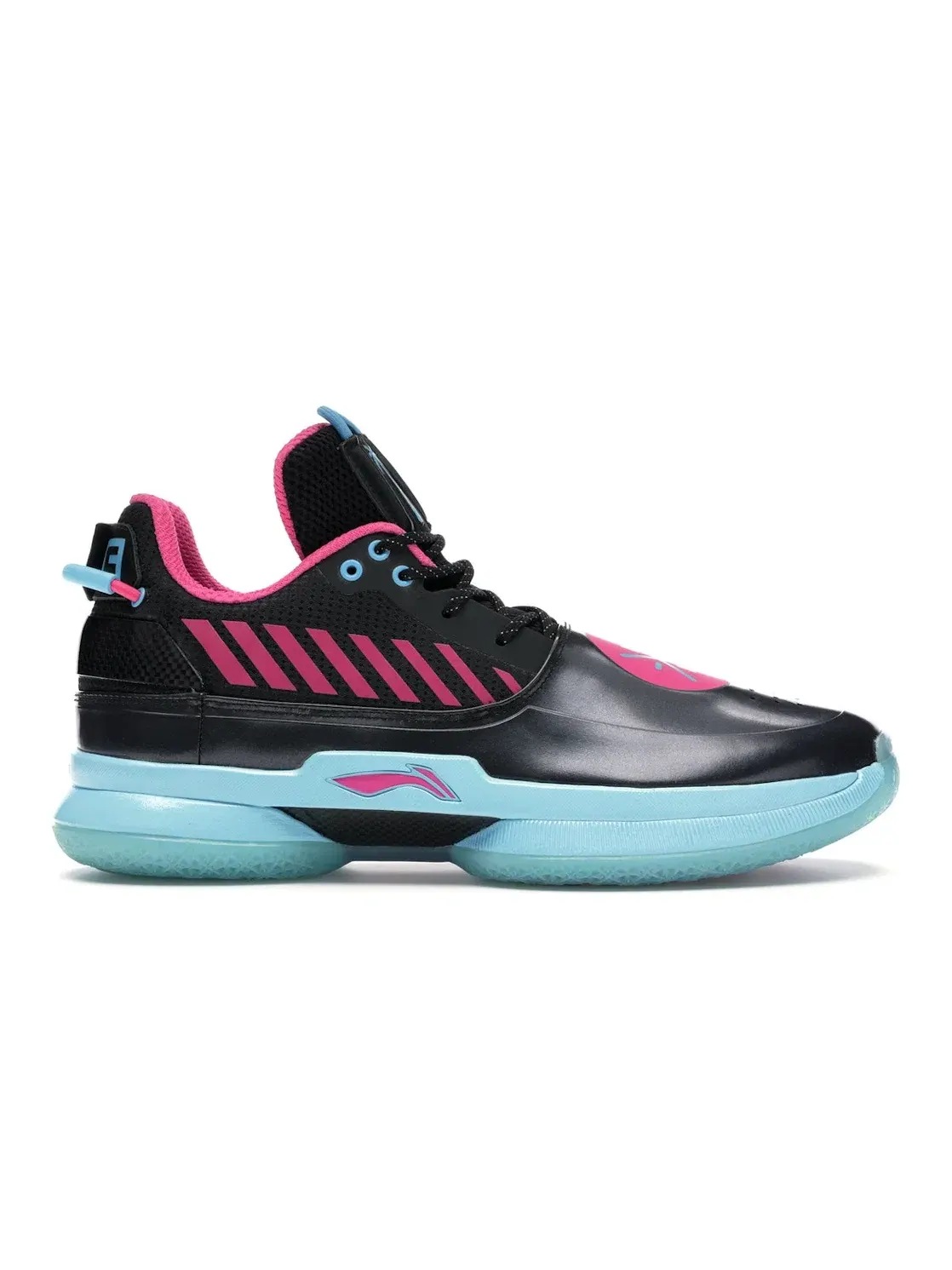Мужские кроссовки для баскетбола Li-Ning Way of Wade 7 — изображение 1 из 4, черный/розовый-синий