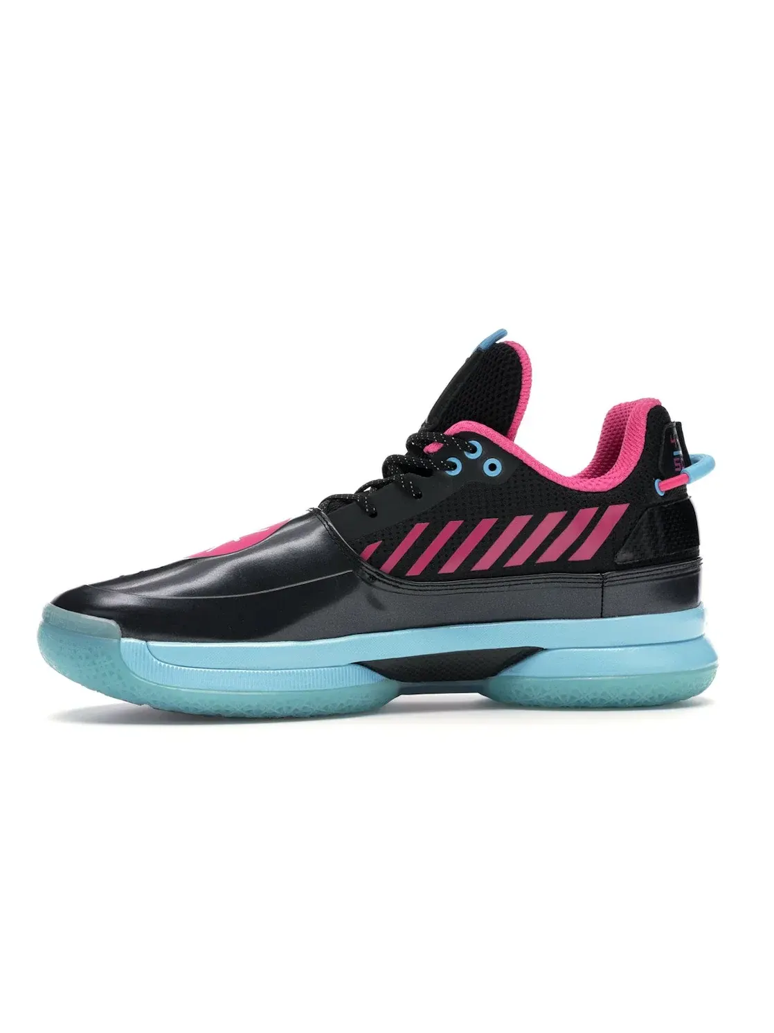 Мужские кроссовки для баскетбола Li-Ning Way of Wade 7 — изображение 3 из 4, черный/розовый-синий
