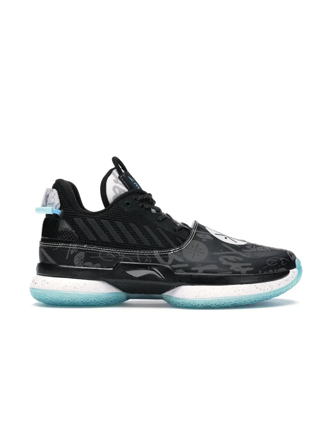 Мужские баскетбольные кроссовки Li-Ning Way of Wade 7 Team No Sleep — изображение 1 из 4, белый/черный-синий
