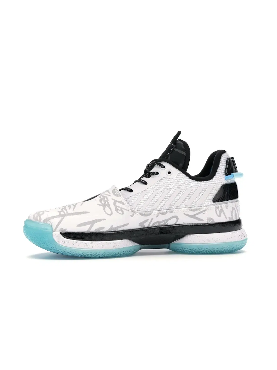 Мужские баскетбольные кроссовки Li-Ning Way of Wade 7 Team No Sleep — изображение 3 из 4, белый/черный-синий