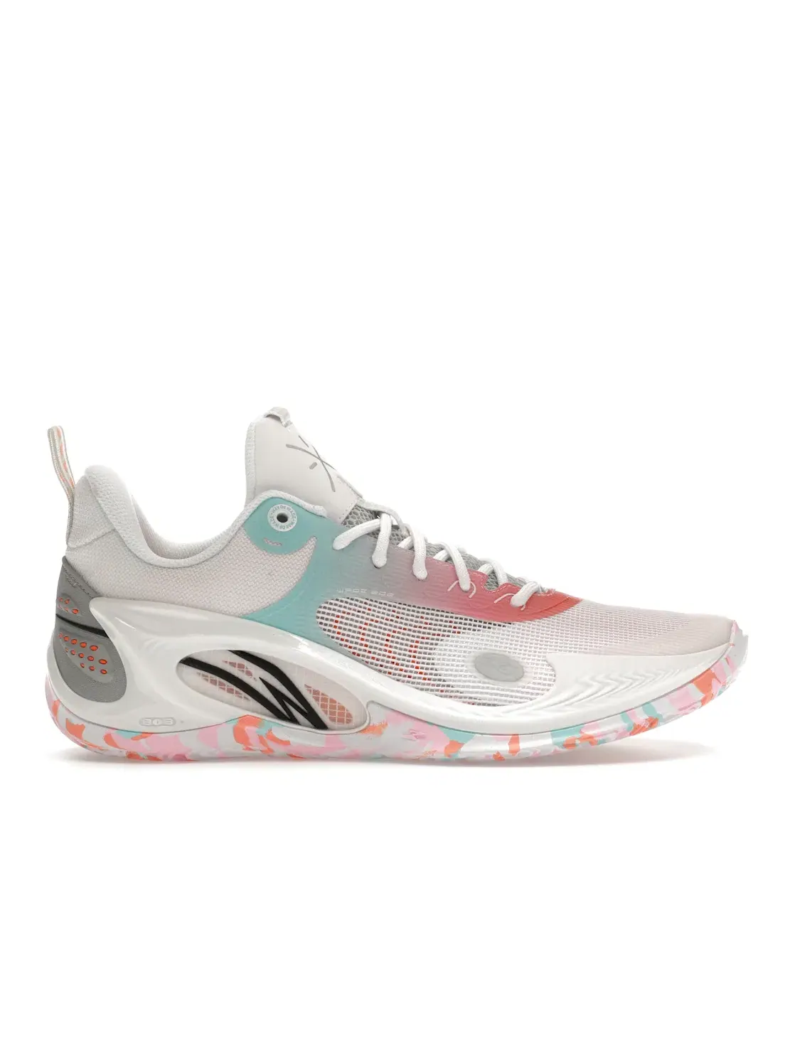 Мужские кроссовки для баскетбола со сменной подошвой Li-Ning Way of Wade 808 3 — изображение 1 из 4, белый/мульти