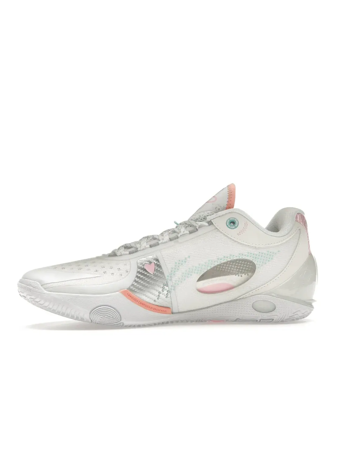 Мужские кроссовки для баскетбола с верхом из сетки Li-Ning Way of Wade 808 3 Ultra — изображение 3 из 4, белый/мульти