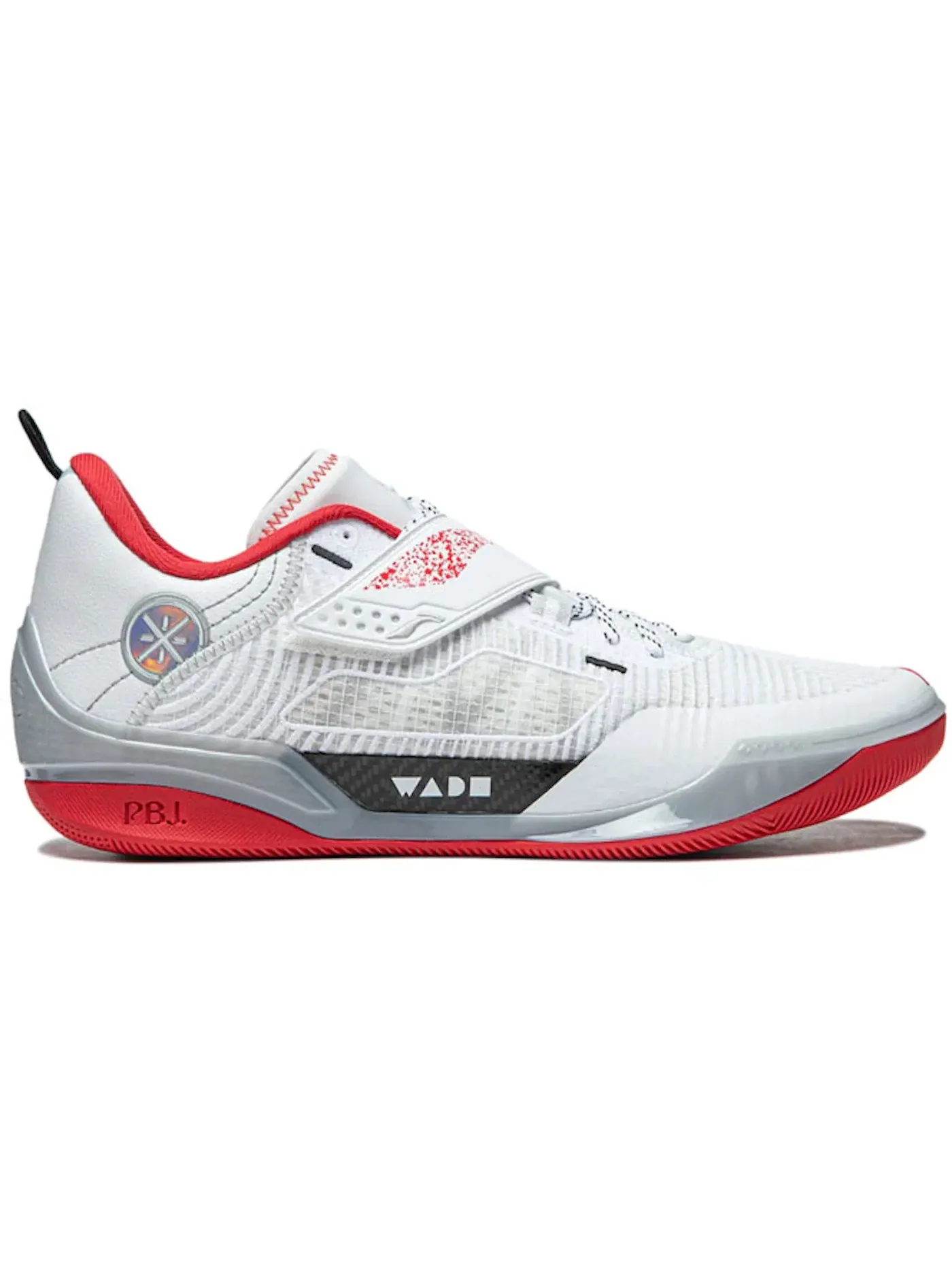 Мужские кроссовки для баскетбола Li-Ning Way of Wade 808 4 Ultra — изображение 1 из 1, серый/красный/черный