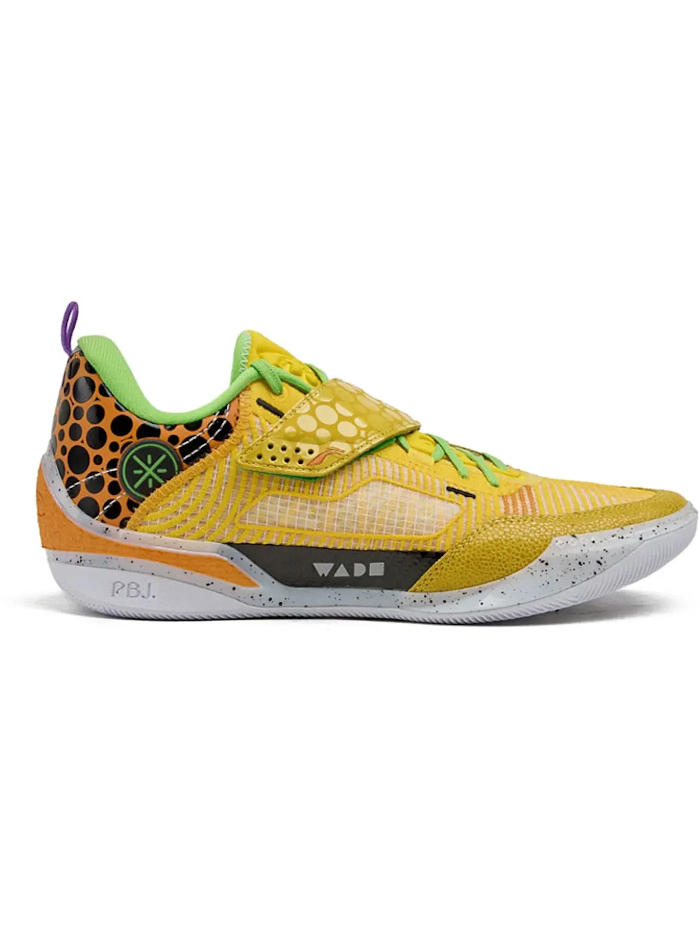 Мужские кроссовки для баскетбола Li-Ning Way of Wade 808 4 Ultra — изображение 1 из 1, желтый/серый/зеленый