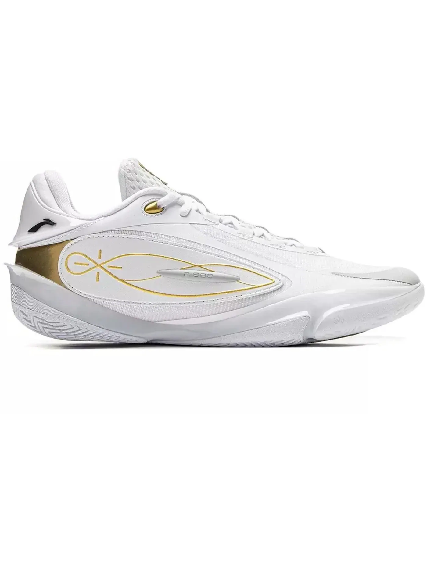 Мужские кроссовки баскетбольные Li-Ning Way of Wade 808 5 Road to Glory — изображение 1 из 1, белый/золотистый
