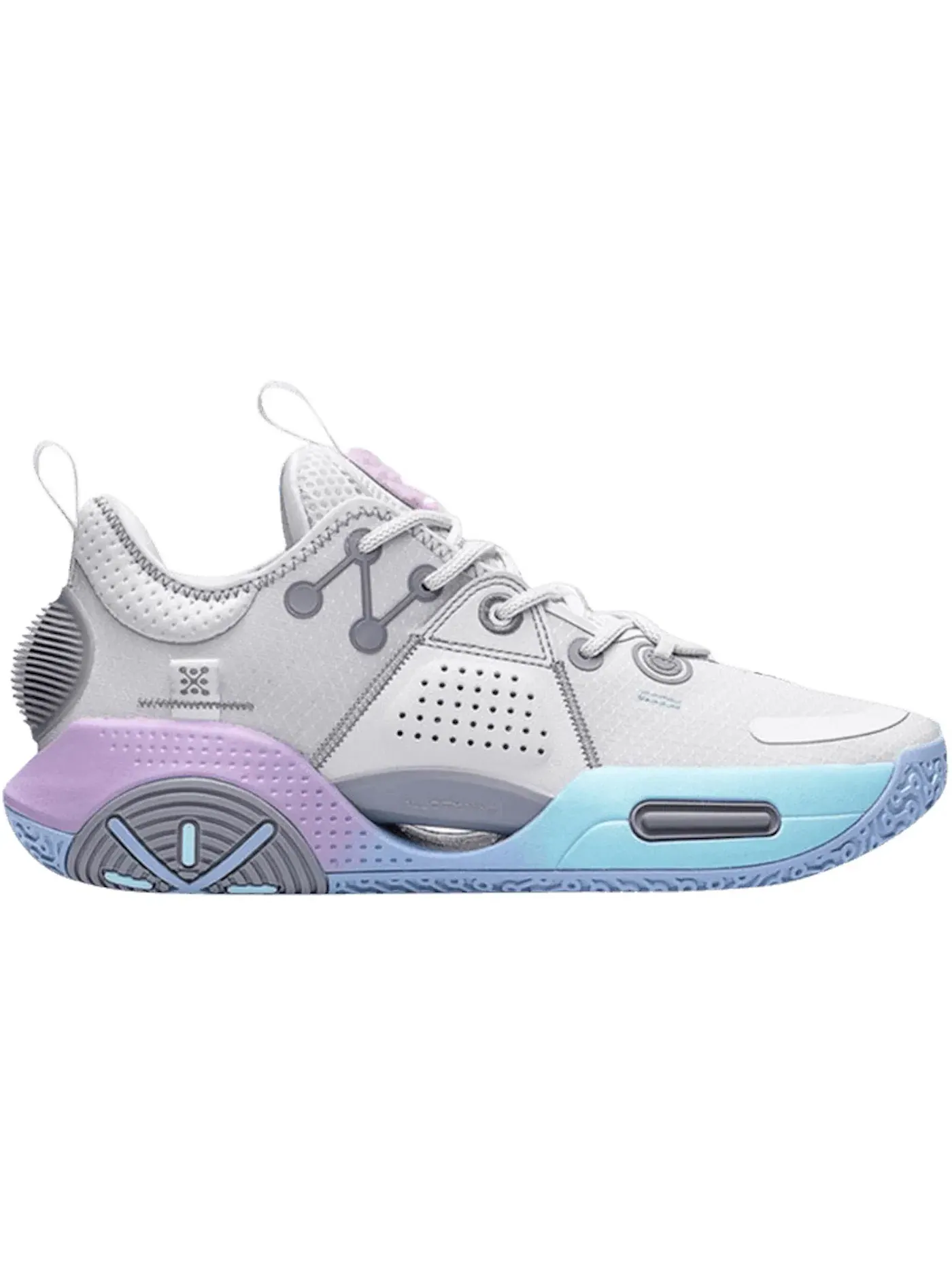 Мужские баскетбольные кроссовки с высоким берцем Li-Ning Way Of Wade 9 — изображение 1 из 1, белый/фиолетовый