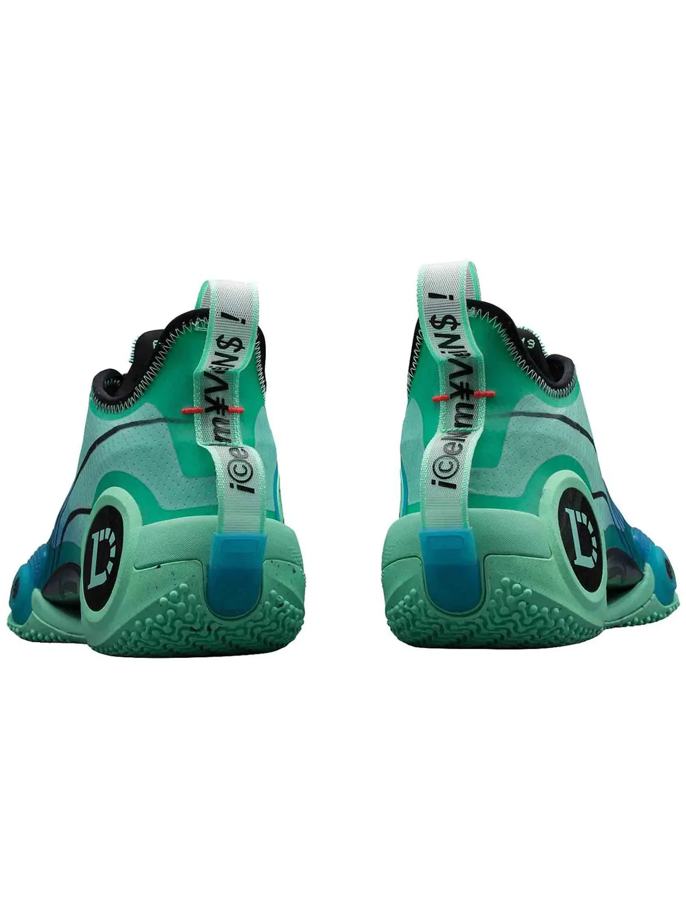 Мужские баскетбольные кроссовки для выступлений Li-Ning Way of Wade 9 — изображение 2 из 2, зеленый голубой