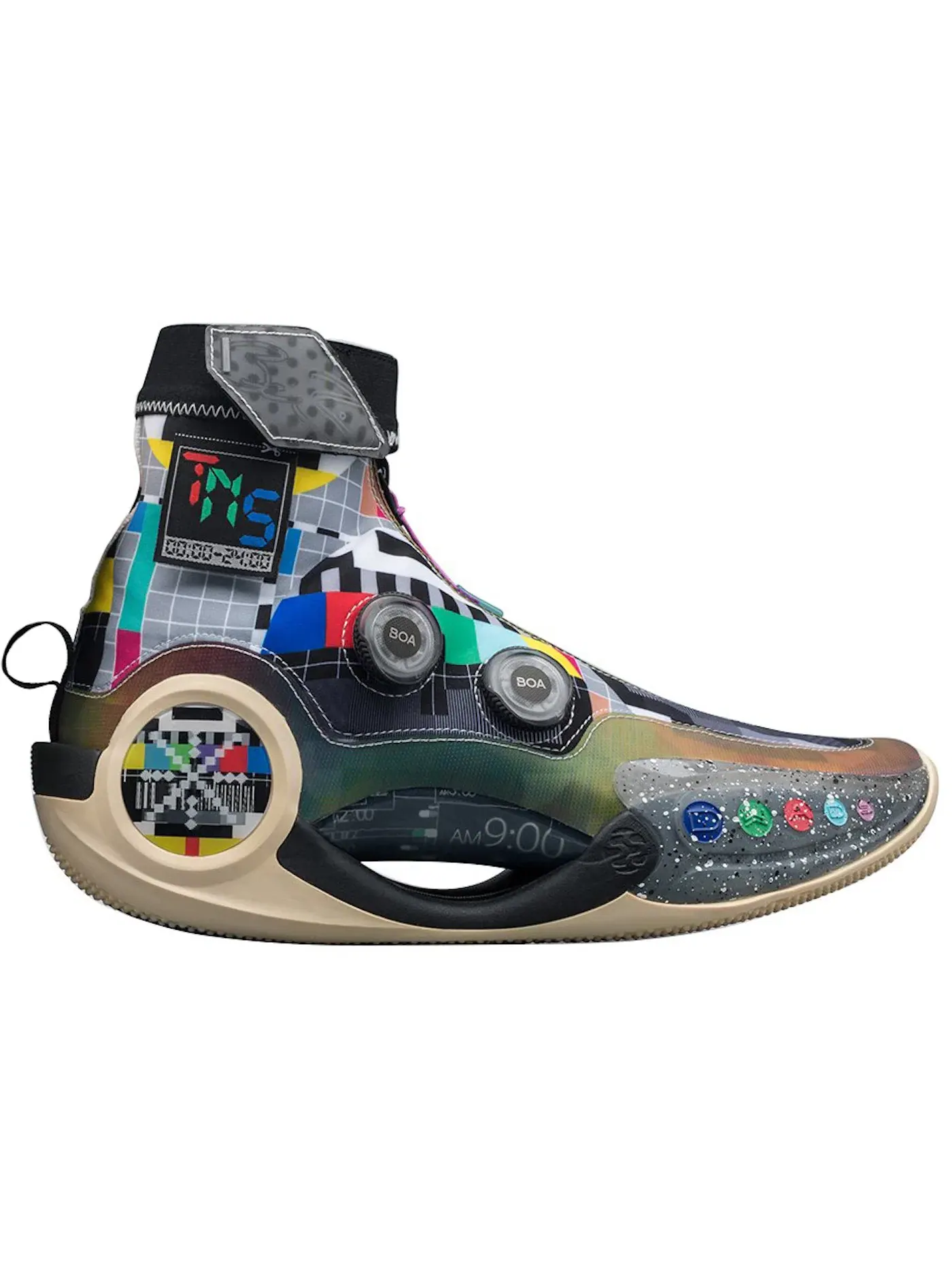 Мужские кроссовки для баскетбола Li-Ning Way of Wade 9 Infinity — изображение 1 из 2, черный/мульти-/бежевый