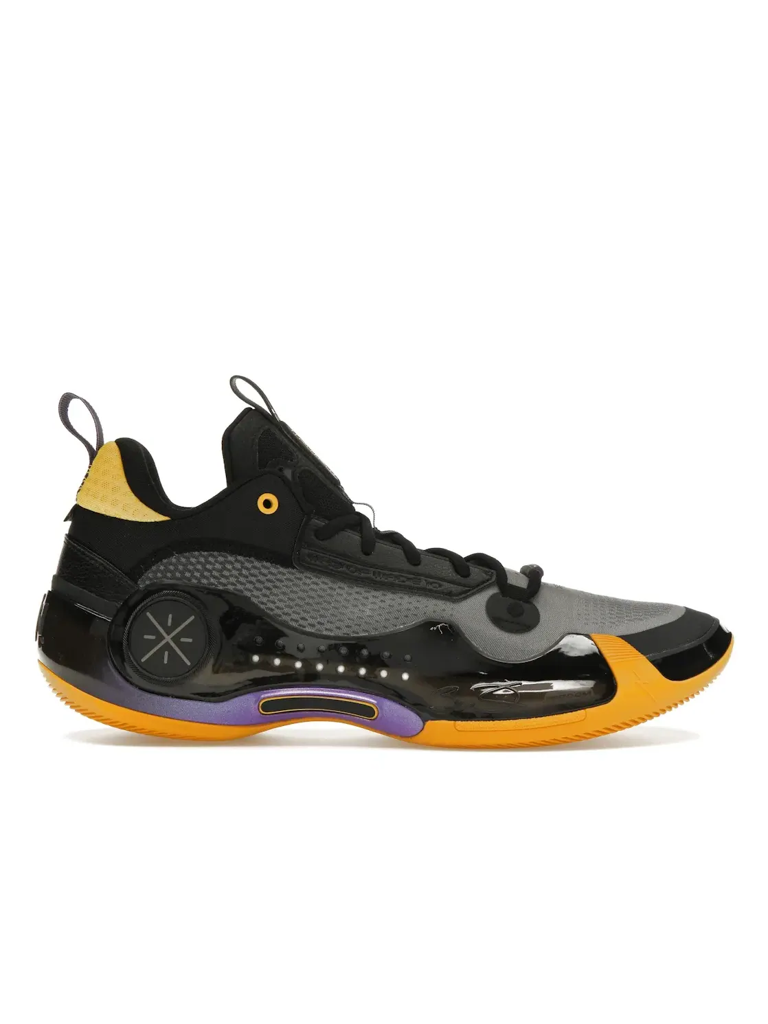 Мужские кроссовки для баскетбола Li-Ning Way of Wade Low 10 — изображение 1 из 4, черный/желтый/фиолетовый