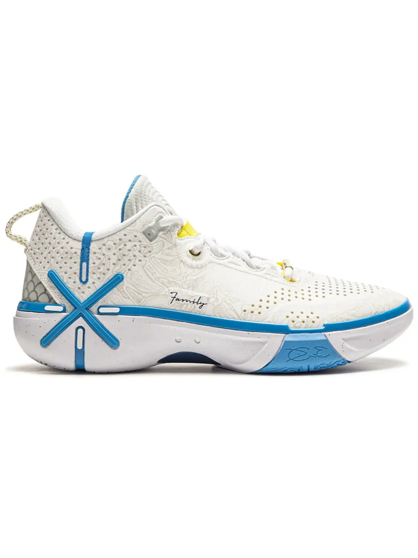 Мужские кроссовки для баскетбола Li-Ning Way Of Wade Shadow 6 — изображение 1 из 1, белый/синий