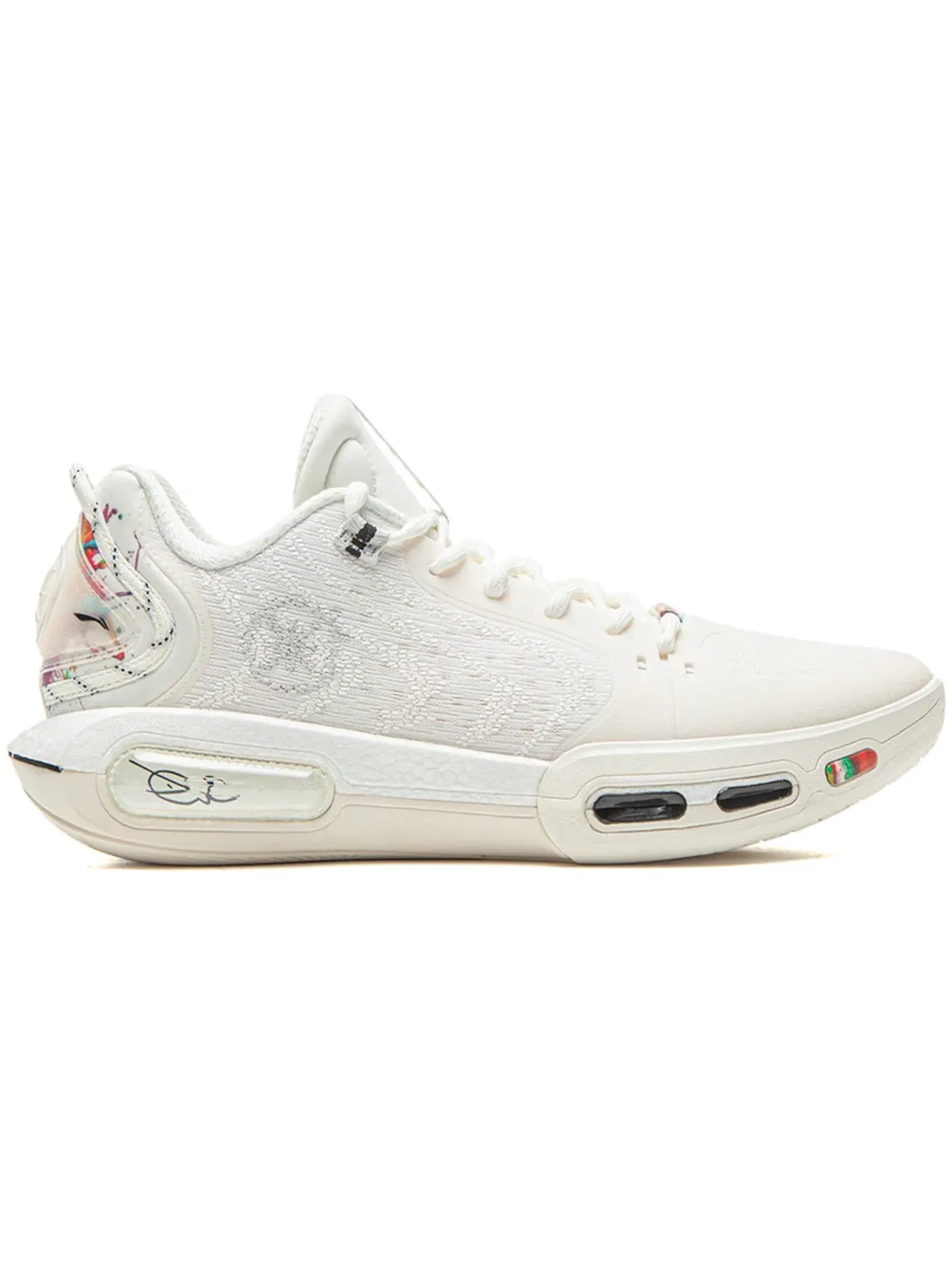 Мужские баскетбольные кроссовки с принтом Way of Wade Shadow 7 Li-Ning — изображение 1 из 1, белый/белый/мульти