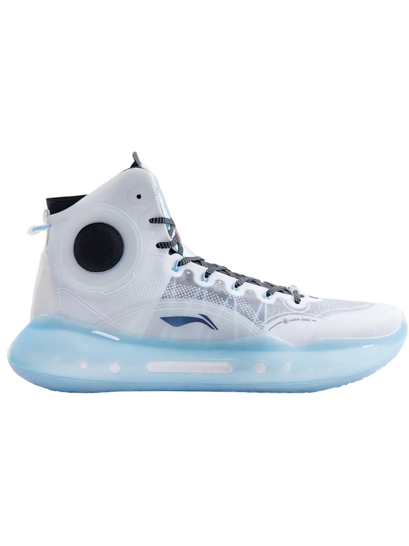 Мужские баскетбольные кроссовки Li-Ning Yushuai 14 Boom North Pole — изображение 1 из 1, белый/синий