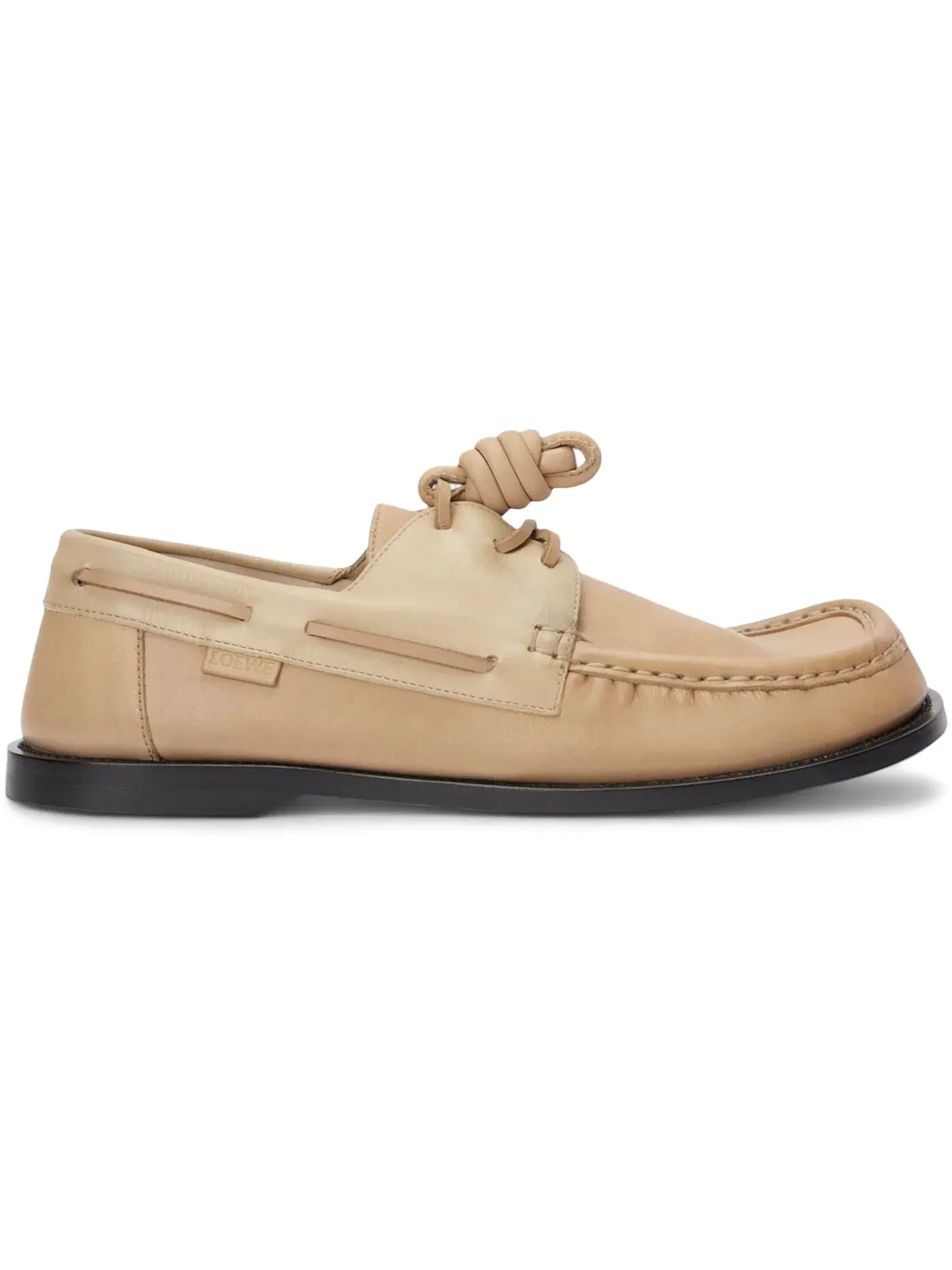 Мужские лоферы с кисточками LOEWE Campo Boat Shoe — изображение 1 из 1, песочный