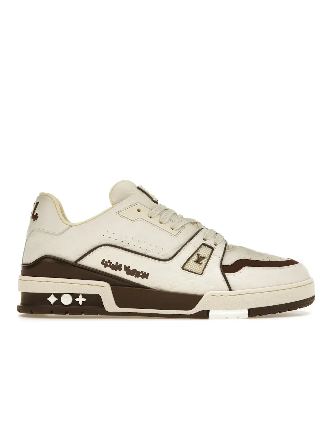 Мужские кроссовки с принтом Louis Vuitton by Tyler, the Creator LV Trainer Louis Vuitton — изображение 1 из 4, белый