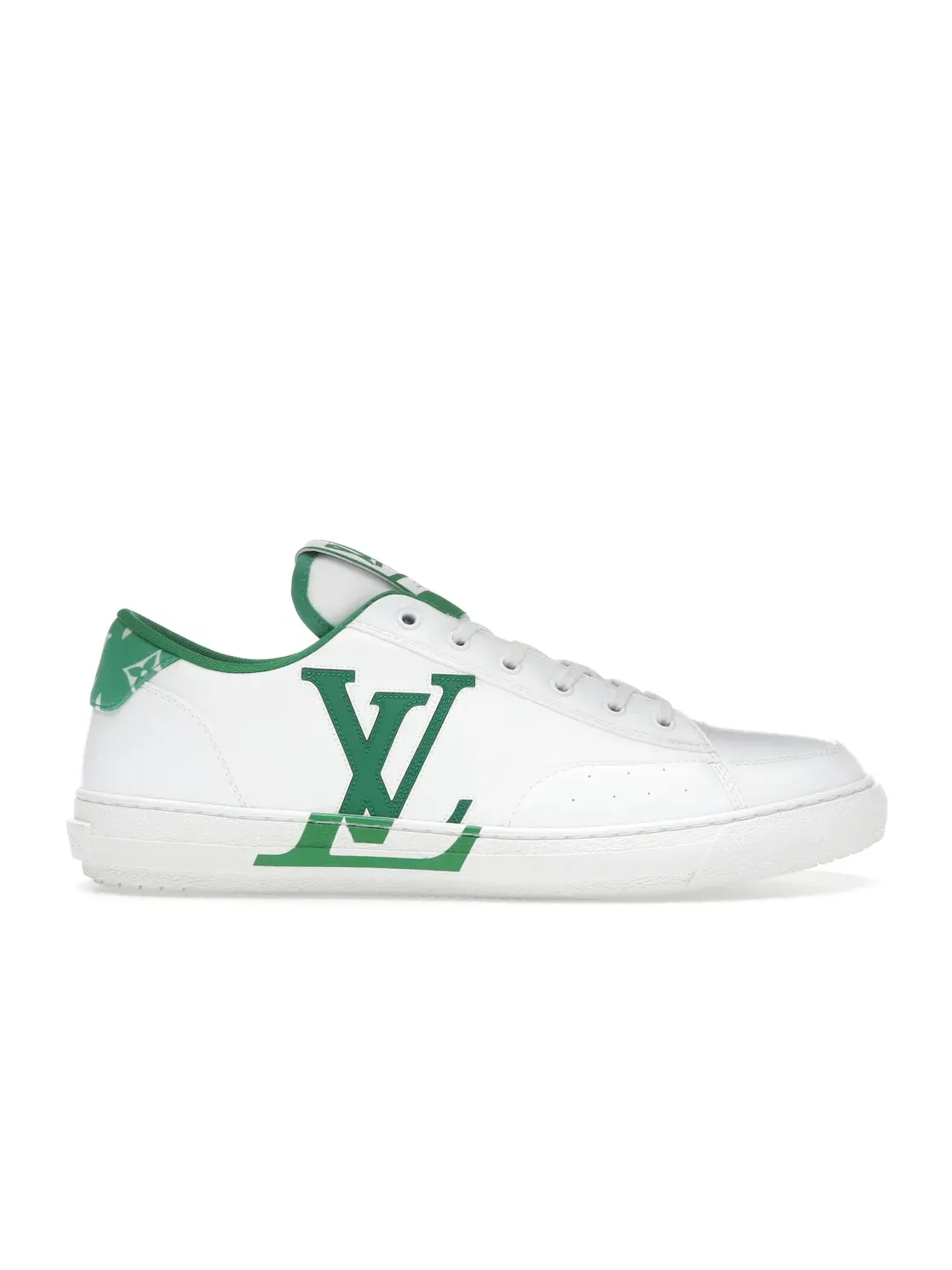 Мужские кроссовки с контрастной отделкой Louis Vuitton Charlie Sneaker — изображение 1 из 4, белый зеленый