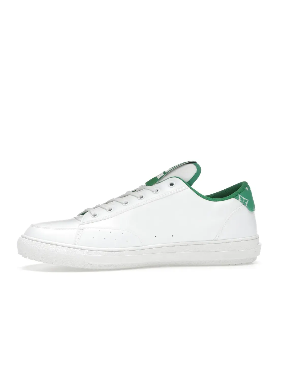 Мужские кроссовки с контрастной отделкой Louis Vuitton Charlie Sneaker — изображение 3 из 4, белый зеленый