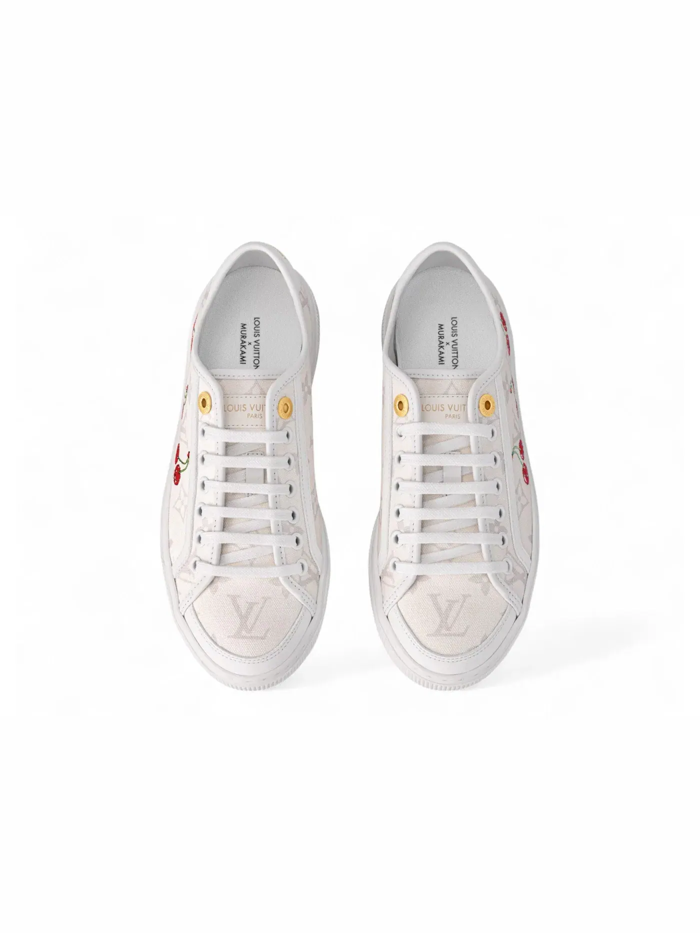 Женские кроссовки с принтом Louis Vuitton Cherry LV Lagoon Sneaker Louis Vuitton — изображение 3 из 3, белый