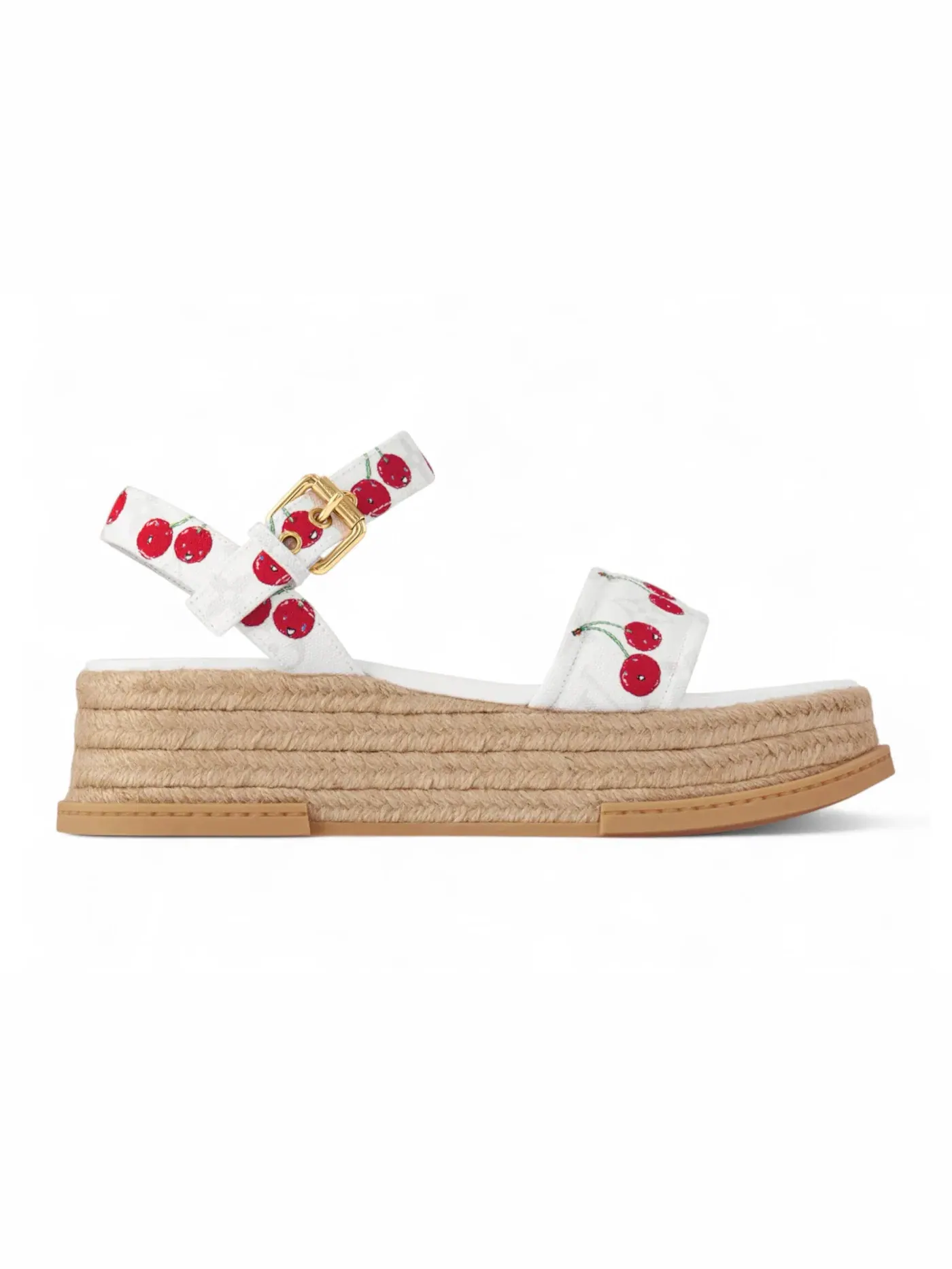 Женские сандалии на платформе с принтом Louis Vuitton Cherry Maya Platform Sandal Louis Vuitton — изображение 1 из 3