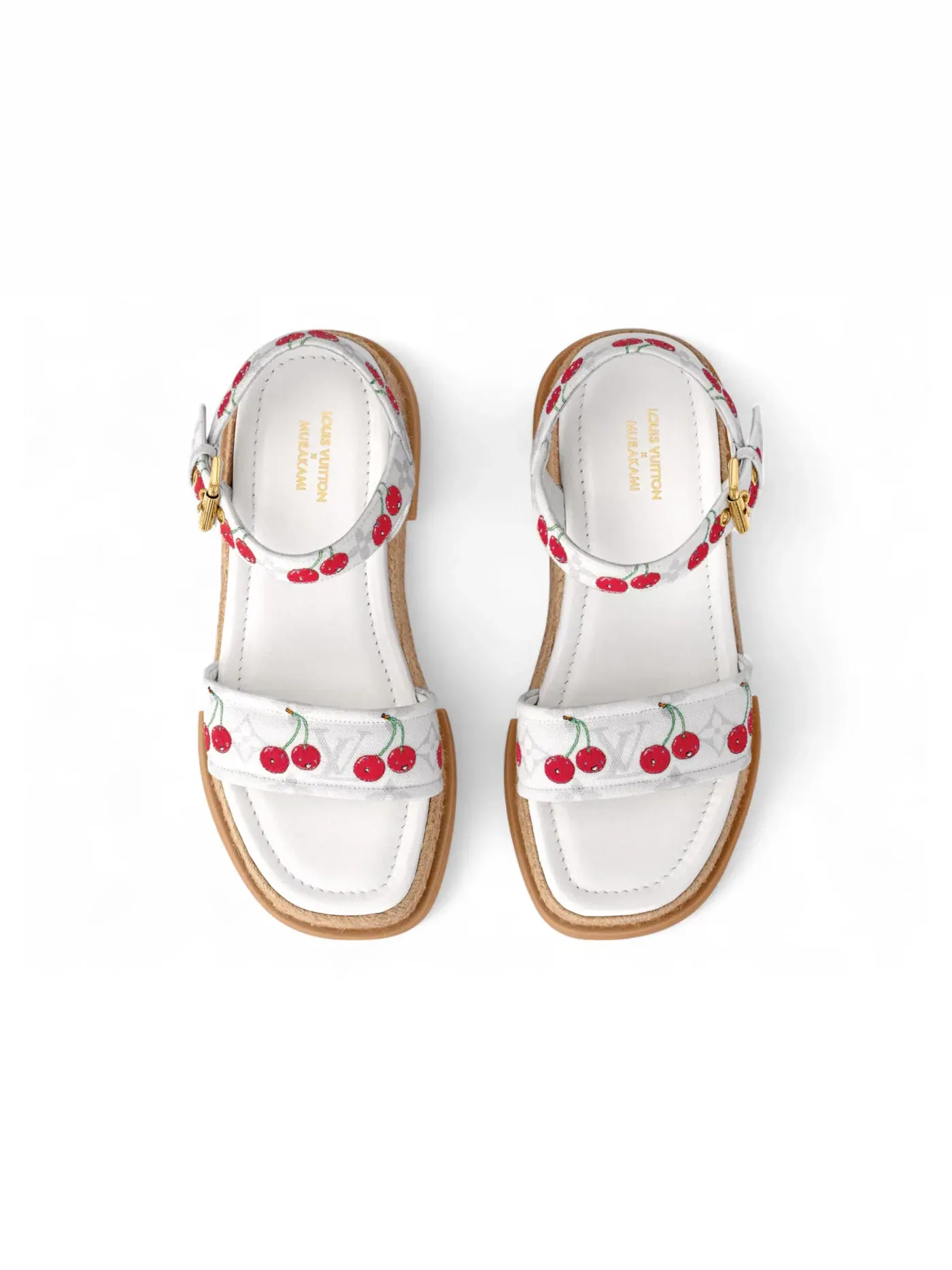 Женские сандалии на платформе с принтом Louis Vuitton Cherry Maya Platform Sandal Louis Vuitton — изображение 3 из 3
